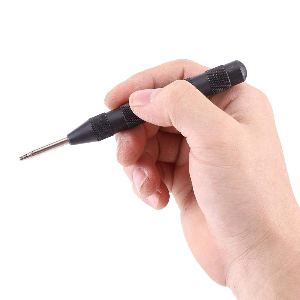 Ausla Automatic Centre Punch, 5-inch, High Speed Steel, Metal Marking Tool, Black - Image 7
