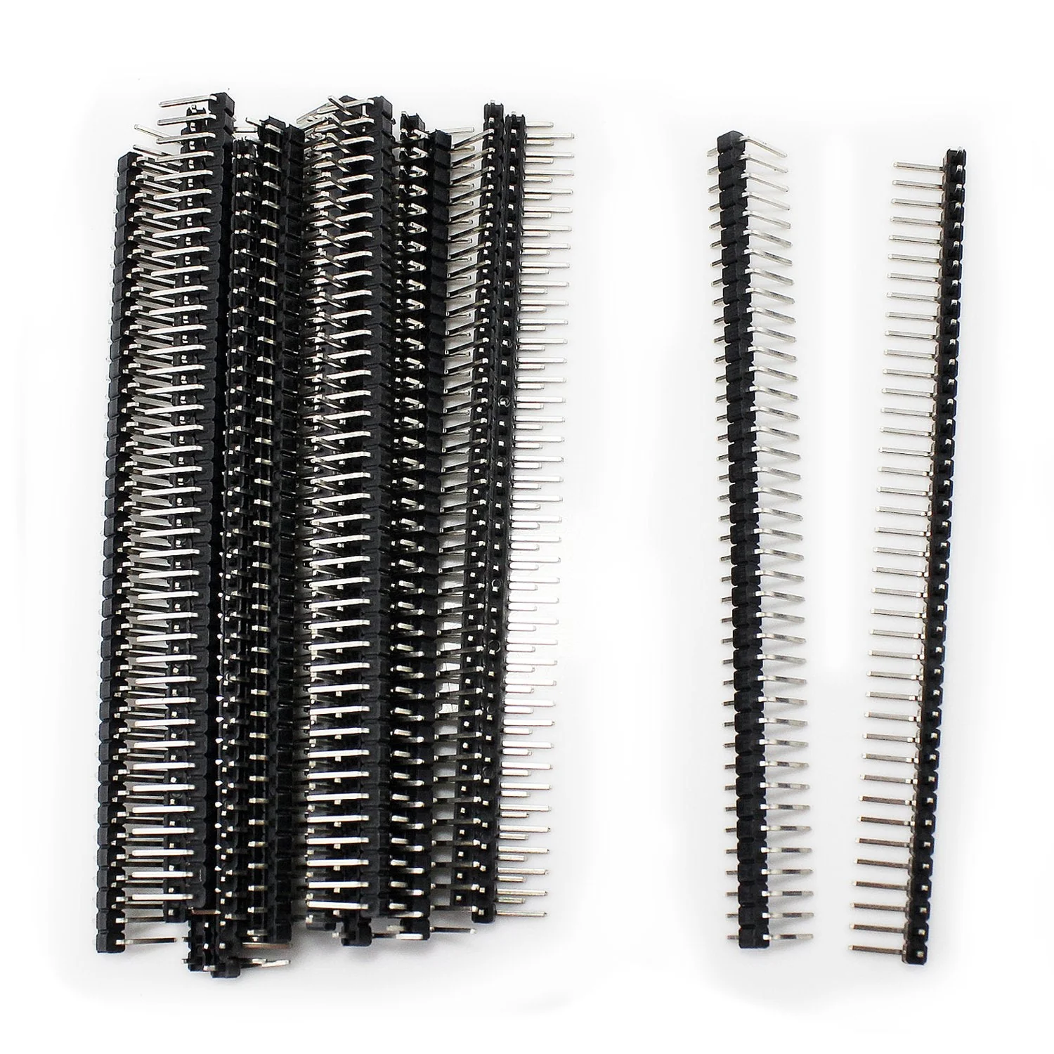 Aussel Pack of 60 Way PCB Board 40 Pin Male Female and Right Angle Header Connector (PIN-3 60 Pieces) - Image 4