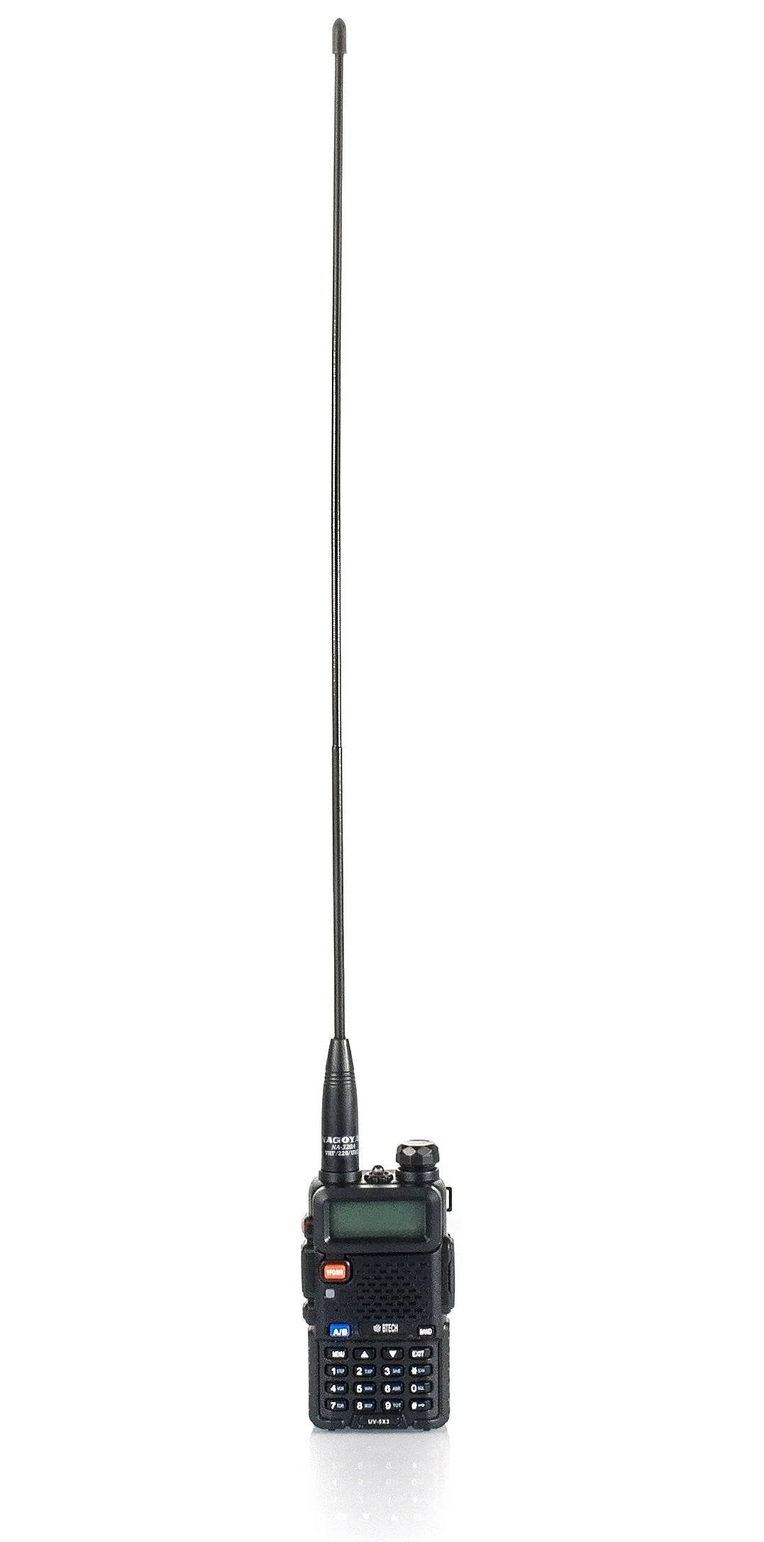 Authentic Genuine Nagoya NA-320A Triband HT Antenna 2M-1.25M-70CM (144-220-440Mhz) Antenna SMA-Female for BTECH and BaoFeng Radios Handheld Antenna NA-320A 17.7" VHF/220/UHF - Image 3