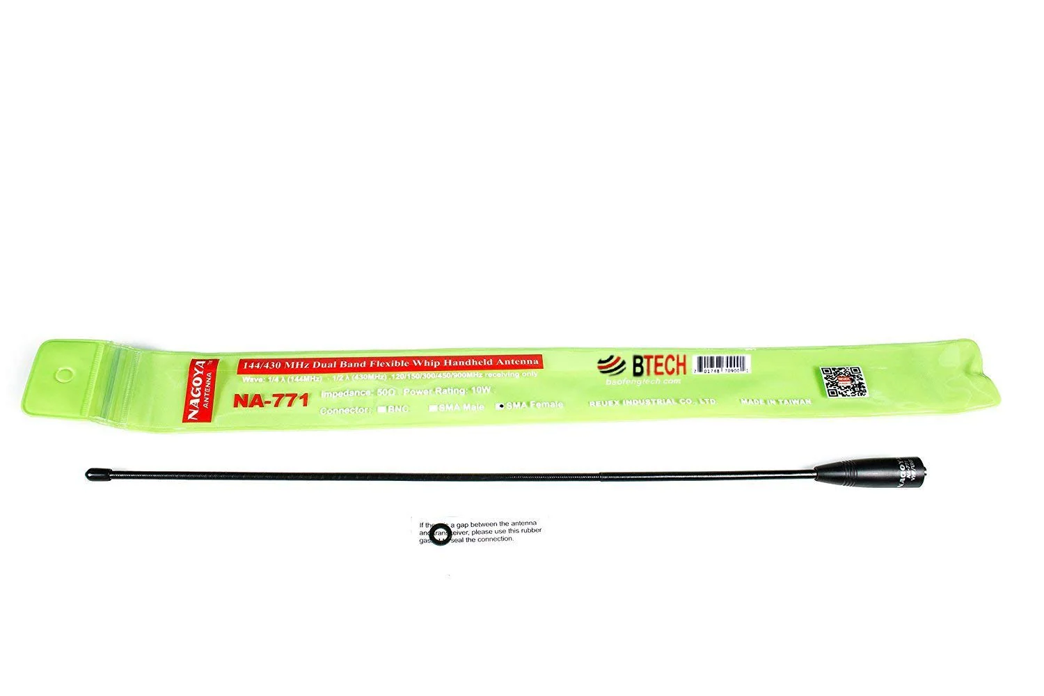 Authentic Genuine Nagoya NA-771 15.6-Inch Whip VHF/UHF (144/430Mhz) Antenna SMA-Female for BTECH and BaoFeng Radios Handheld Antenna NA-771 15.6" VHF/UHF - Image 4