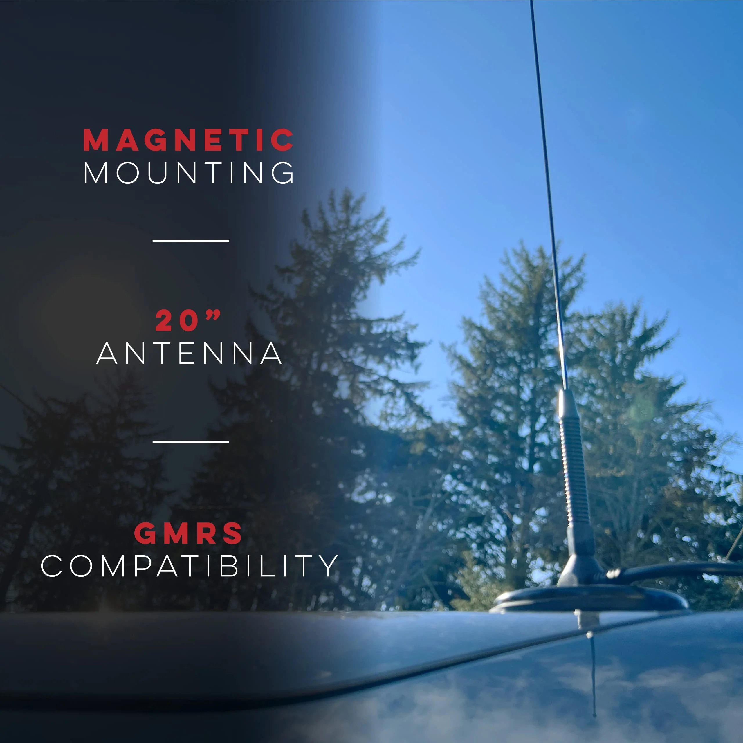 Authentic Genuine Nagoya UT-72G Super Loading Coil 19-Inch Magnetic Mount (Heavy Duty) GMRS (462MHz) Antenna PL-259, Includes Additional SMA Male & Female Adaptors for GMRS Handheld Radios - Image 2