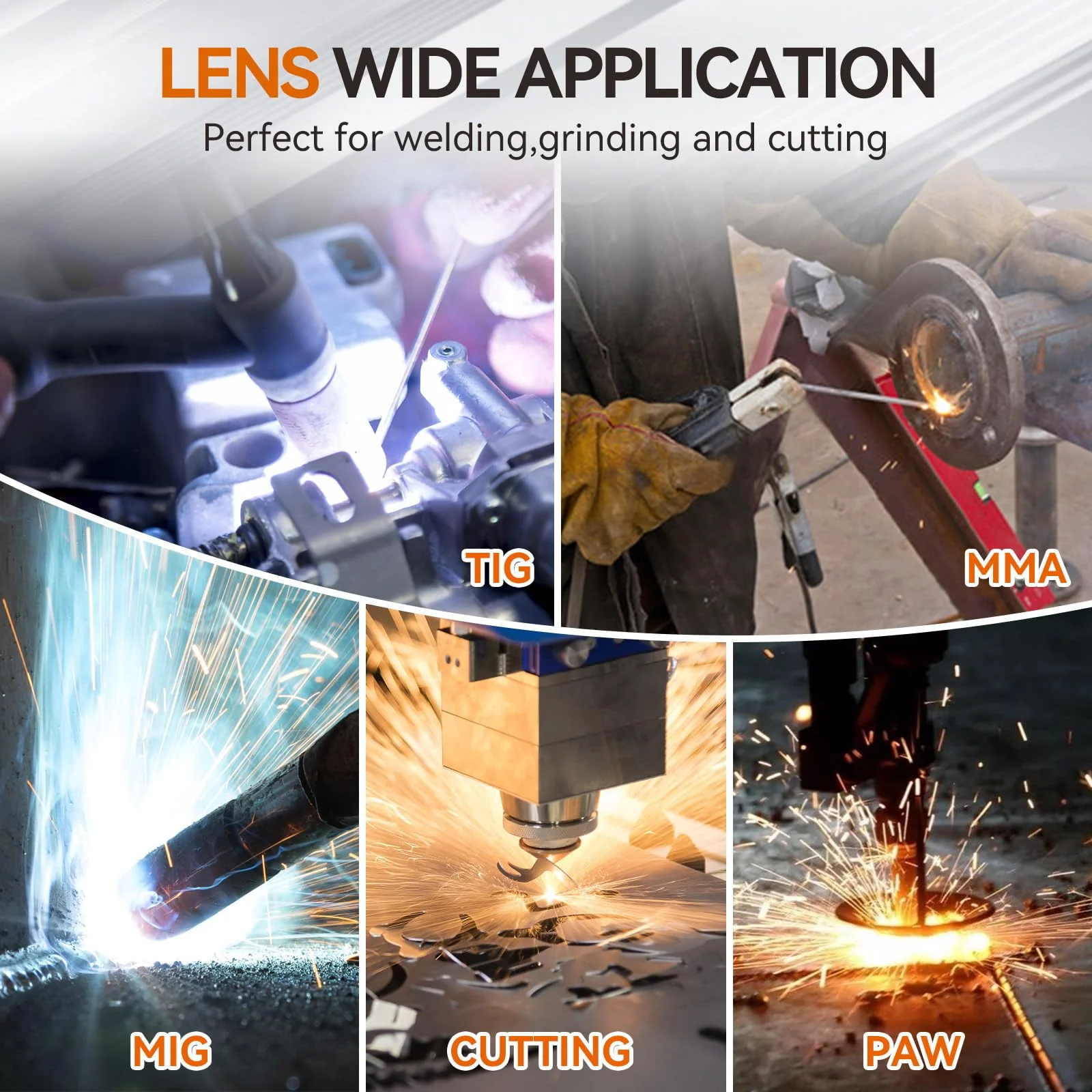 Auto Darkening Welding Lens True Color 5.24"x4.49" with 4 Arc Sensors, Adjustable Shade 4/9-13 for Welding Helmets/Hoods | Automatic Darkening Lens & Premium Welding Helmet Accessories L-001 - Image 7