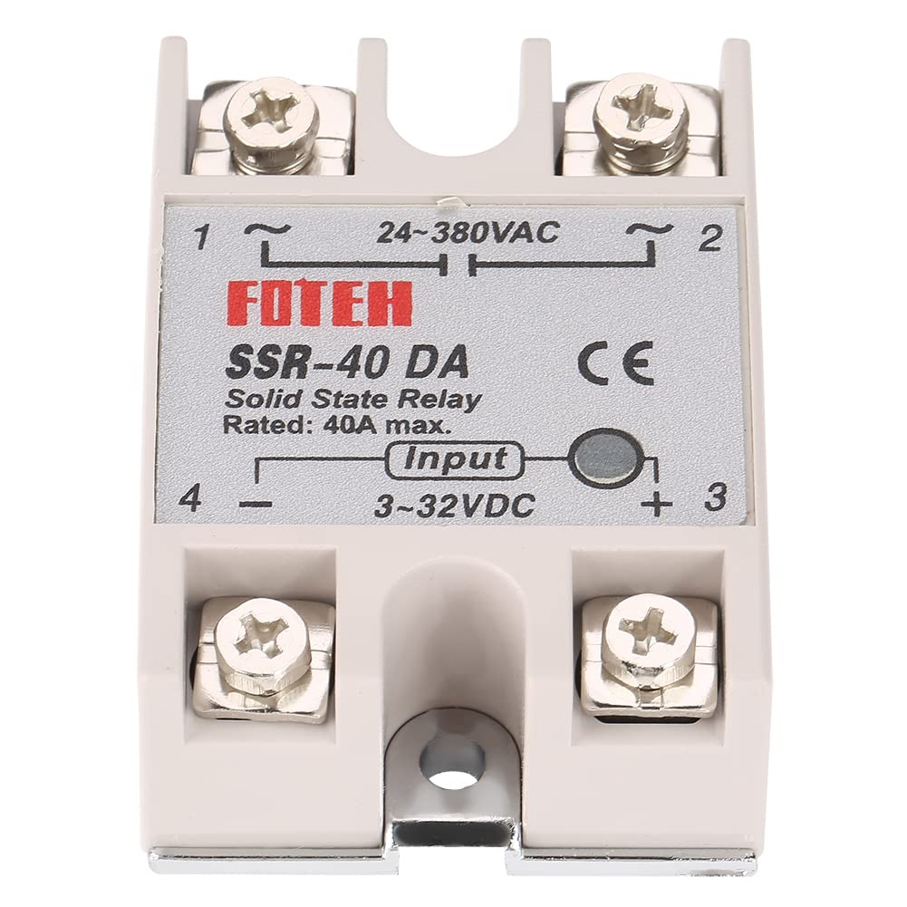 Auto modules de relay statique monophasé DC-AC SSR-40DA solid state relay 25a+relay a semi conducteur relay ssr 40a relay 5v 220v ssr relay statique solid state relay 25a solid state relay - Image 4