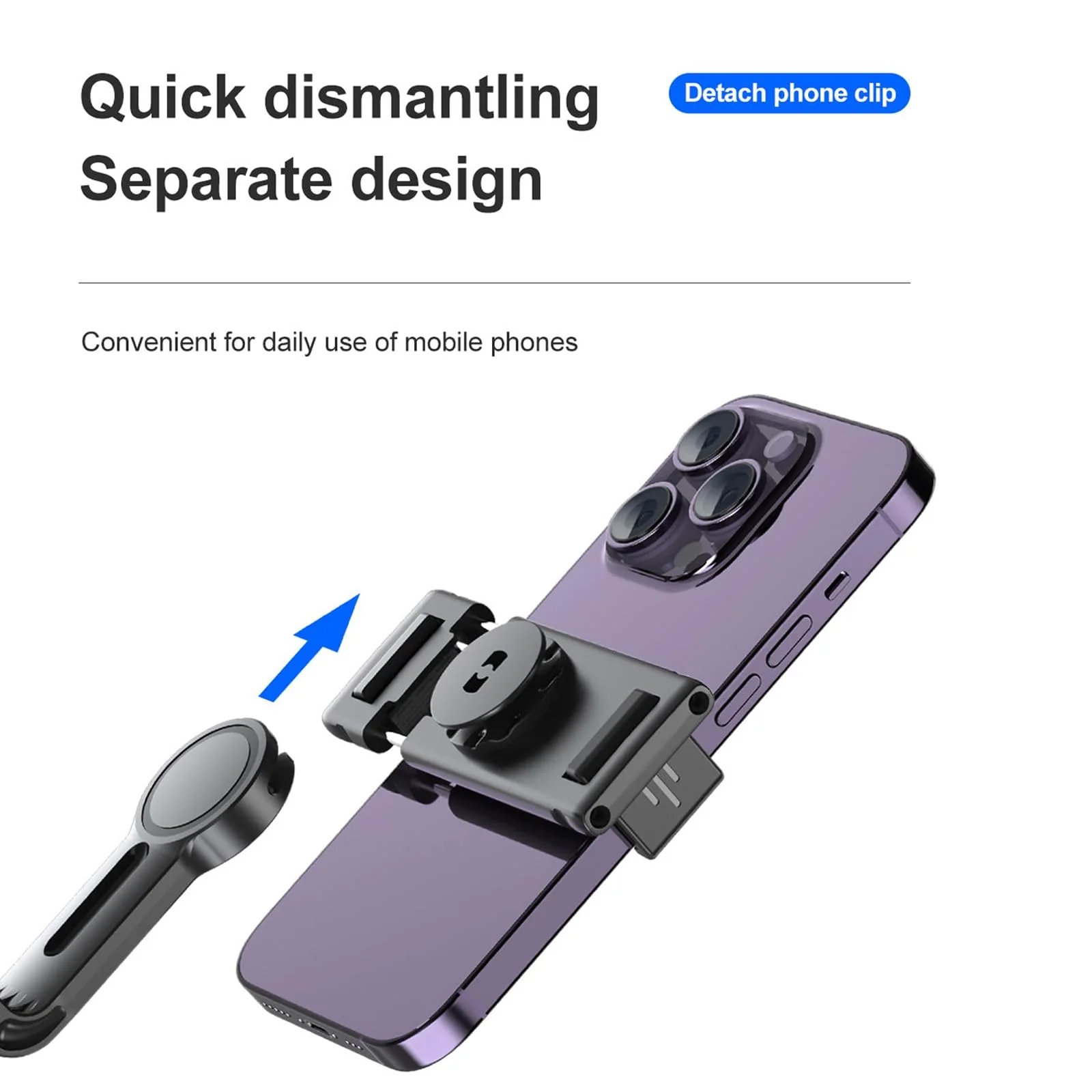 Auto Tracking Phone Holder,360° Rotation Phone Camera Mount Smart Shooting Phone Tracking Holder with Remote Selfie Stick for iPhone Android Stabilizer Shooting Live,No App,Rechargeable Black - Image 7