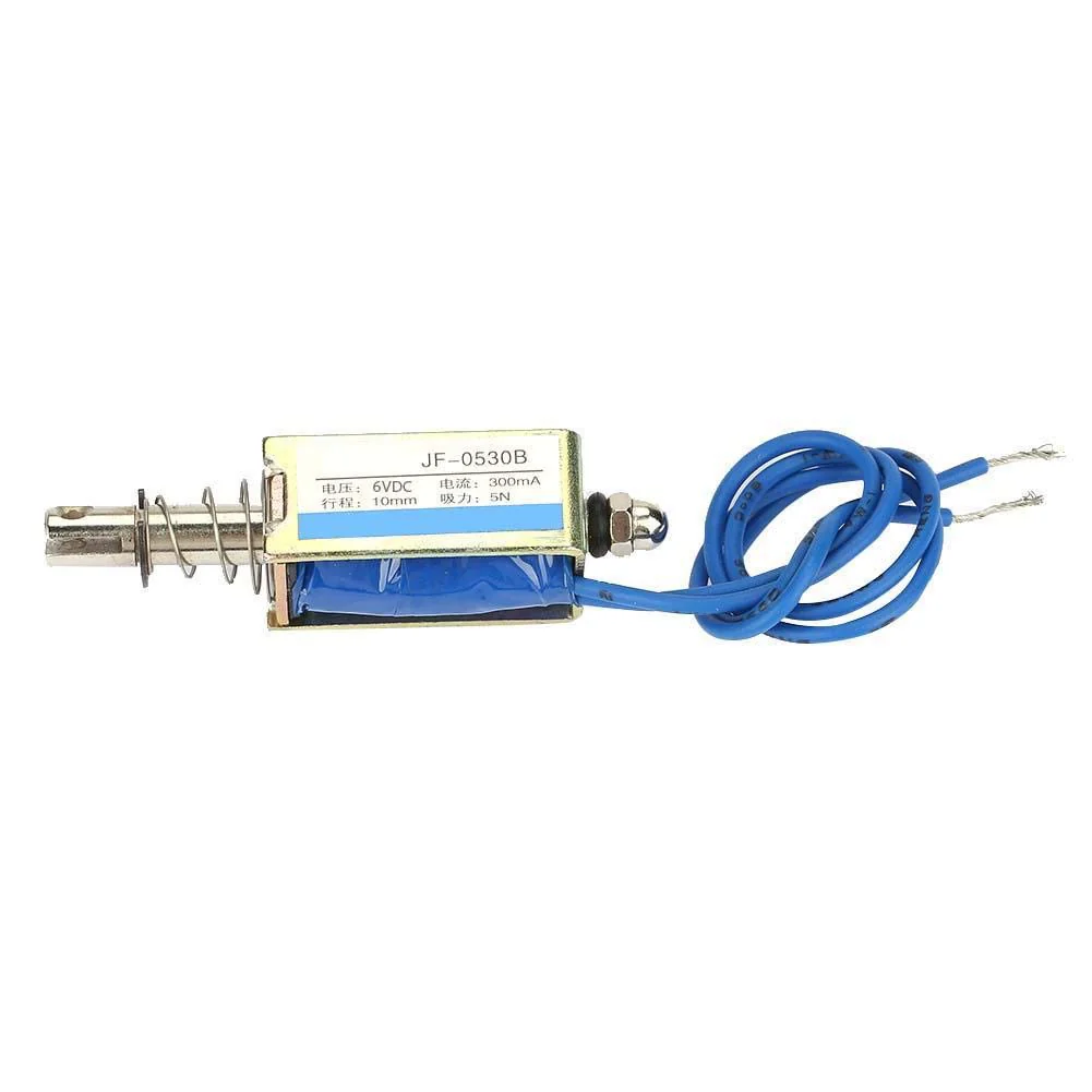 Automation Control Electromagnet 6/12/24V Elettromagnets, Pull Magnet DC 300MA DC Push Pull Electromagnets, 5N 10 mm Retractable Range (DC 6V) - Image 5