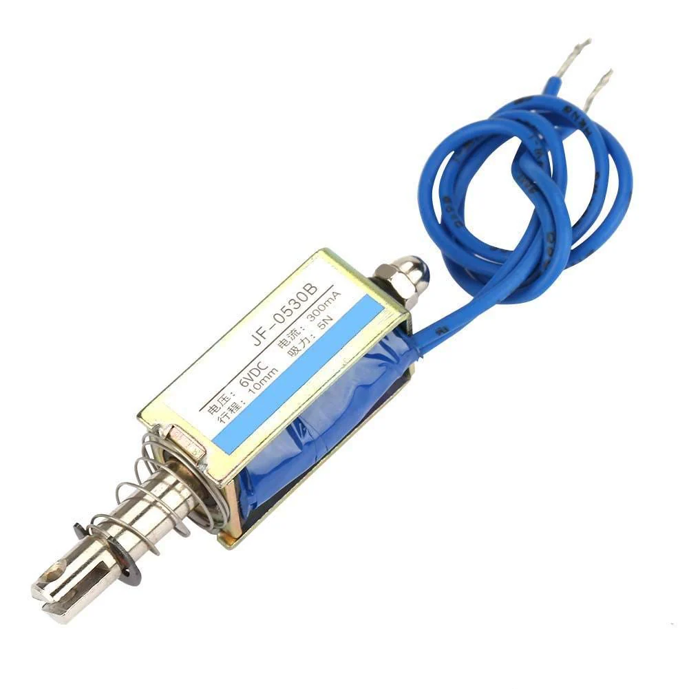 Automation Control Electromagnet 6/12/24V Elettromagnets, Pull Magnet DC 300MA DC Push Pull Electromagnets, 5N 10 mm Retractable Range (DC 6V) - Image 6