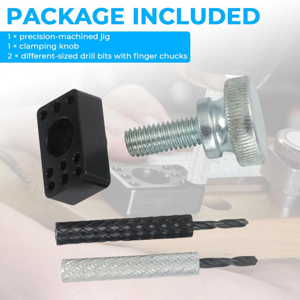 AUTOVIC Guitar Tuner Drill Jig for Pin-Mount 6-In-Line Machine Heads - Compatible with Fender Stratocaster/Telecaster & Squier Electric Guitars - Image 7