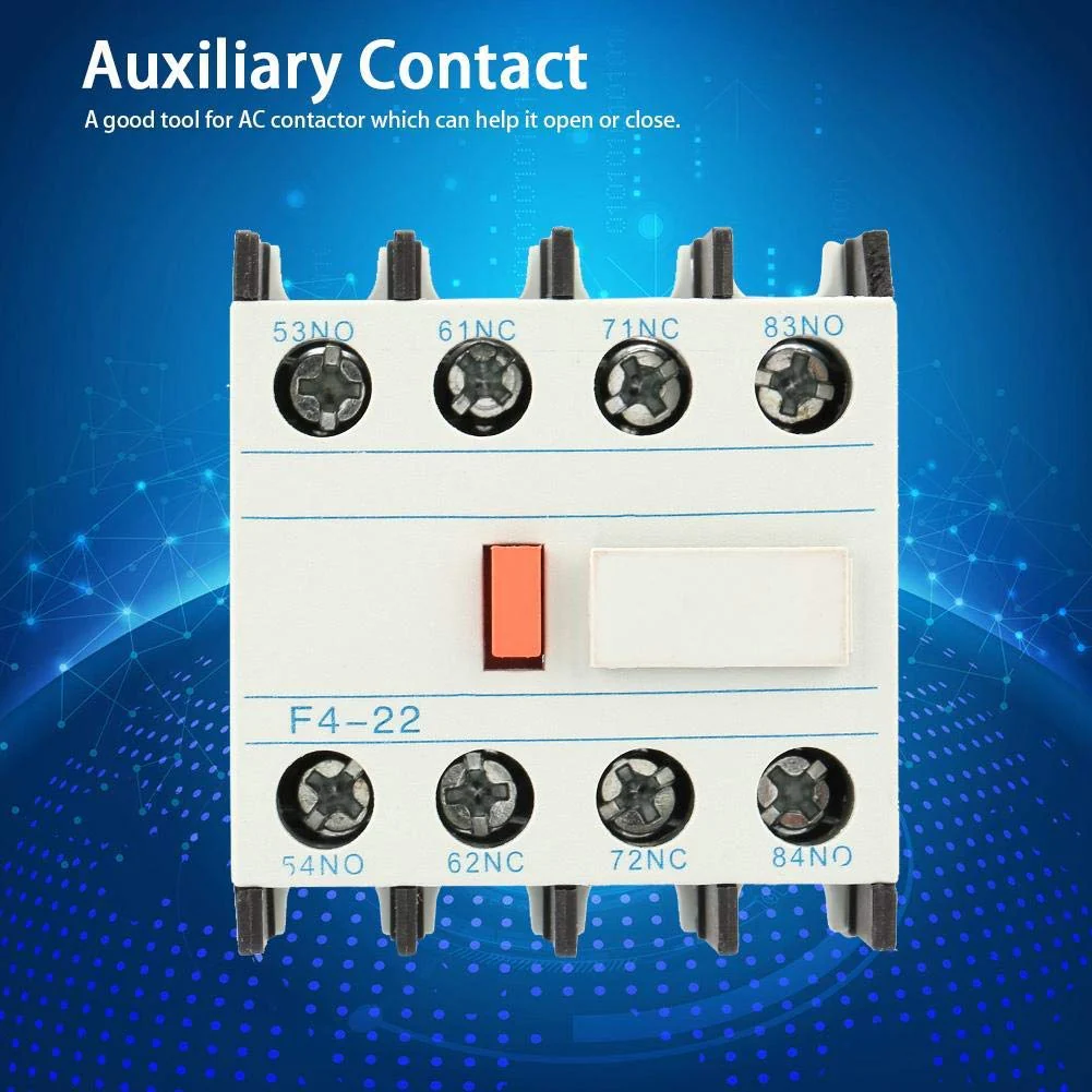Auxiliary Contacts Block Fit CJX2 AC Contactor, 2 N/O Contactors LADN22 AC Contactor Schakelaar F4-22 Model - Image 3