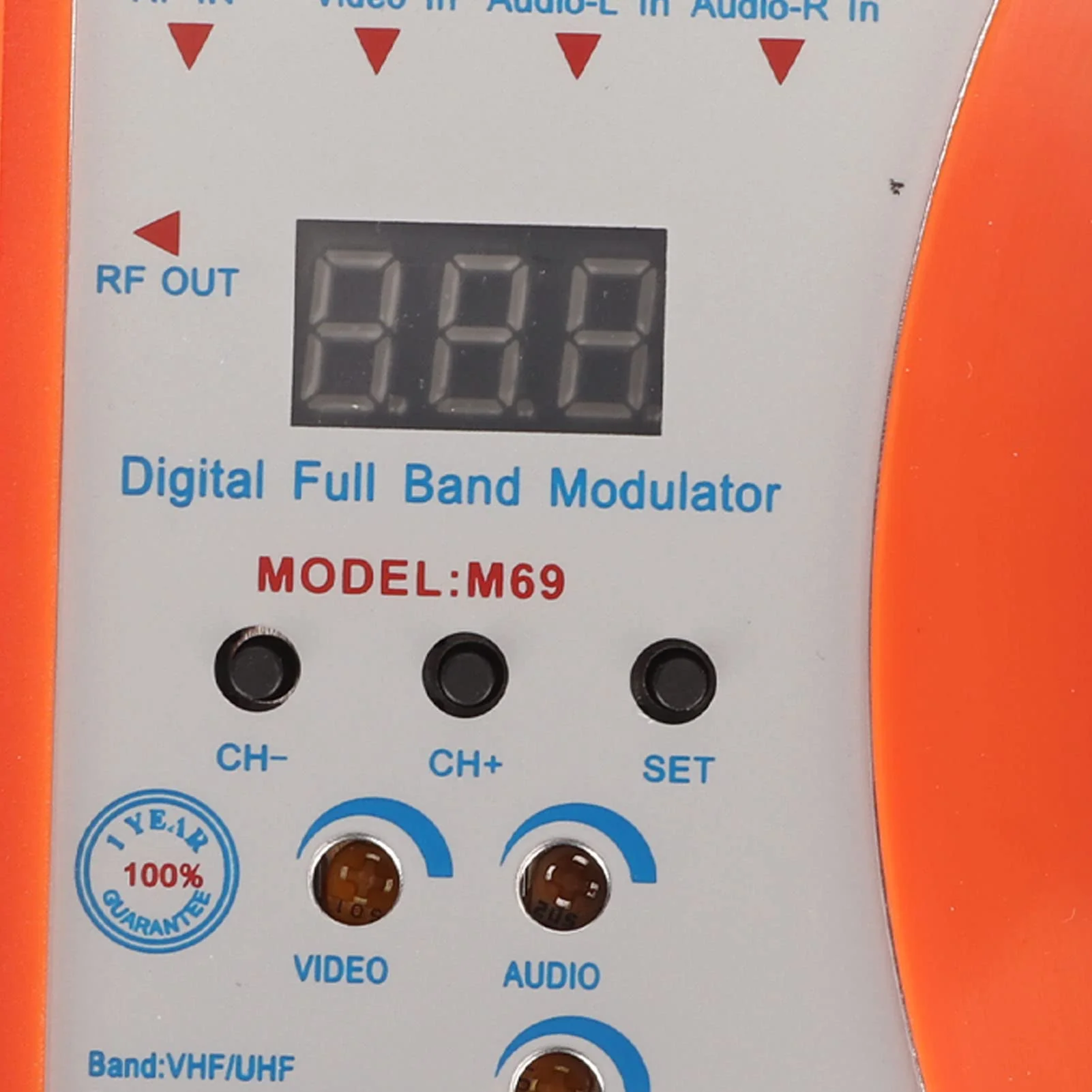 AV to RF Modulator Supports VHF UHF PAL NTSC TV Link Modulator with Digital Display, Easy Installation and Simple (US Plug) US Plug - Image 7