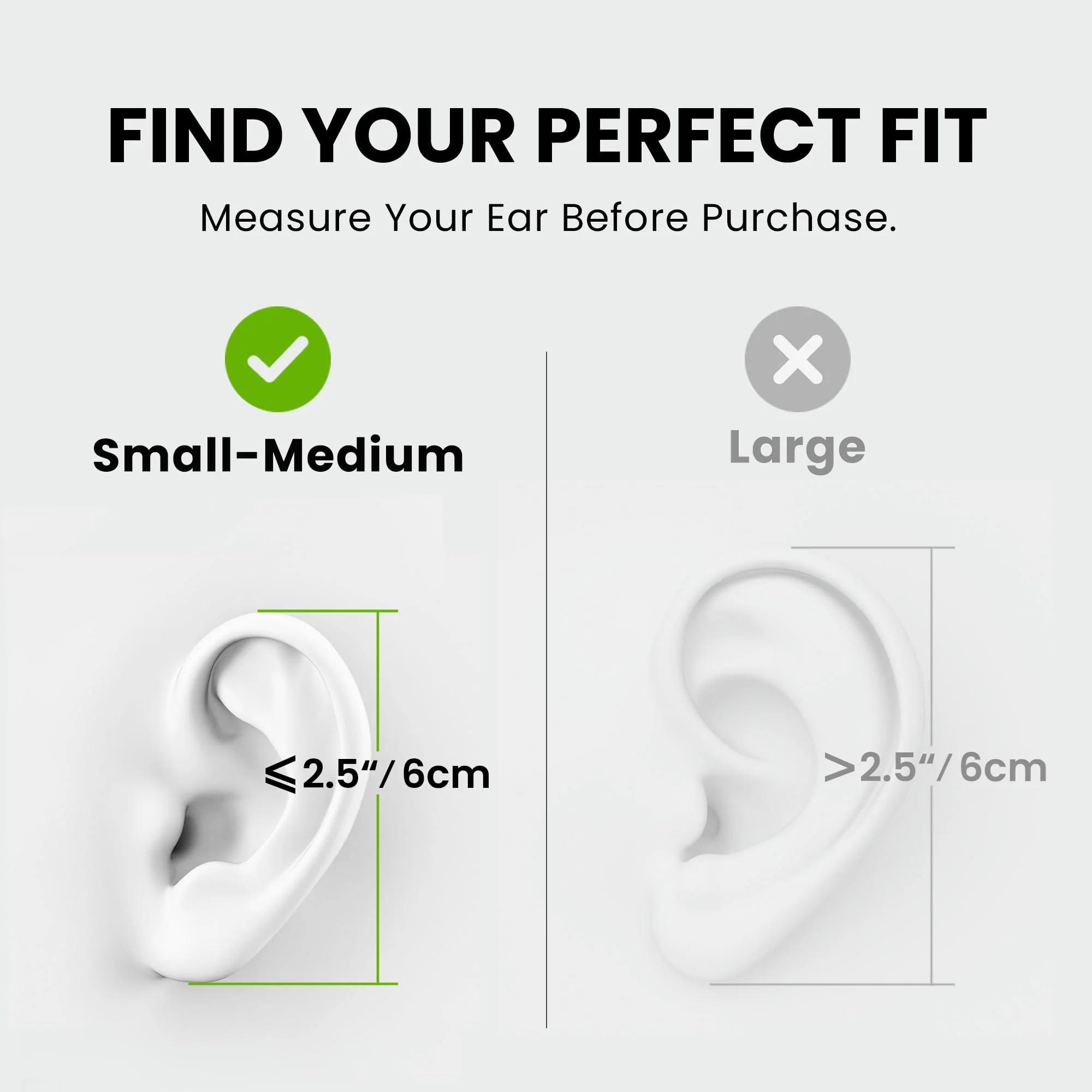 Avantree Resolve – 3.5mm AUX Wired Open-Ear Earbuds w/Mic & Over-Ear Hook, for Women, Kids & Young Men w/Small Ears, Ideal for Office, Outdoor & Home (Small-Medium Size) Small-Medium (Ear-length Under 2.5in) AUX 3.5mm - Image 2