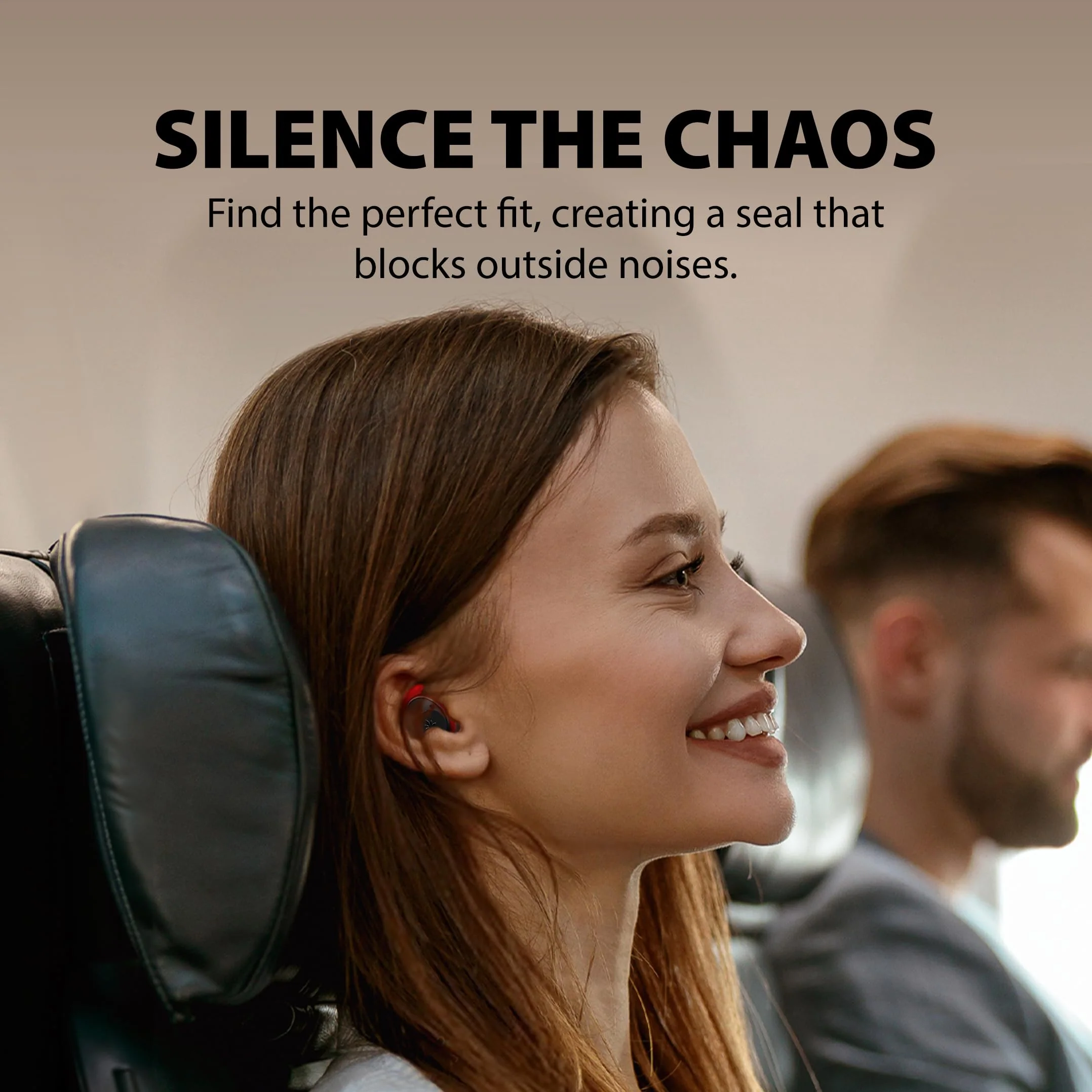 Avantree Sky Ace - Wireless Earbuds with Airplane Adapter for Flight, Plug n Play, Noise Canceling Bluetooth Headphones Compatible with iPhone, Andriod, MacBook, Laptop, AptX Adaptive for Travel - Image 3