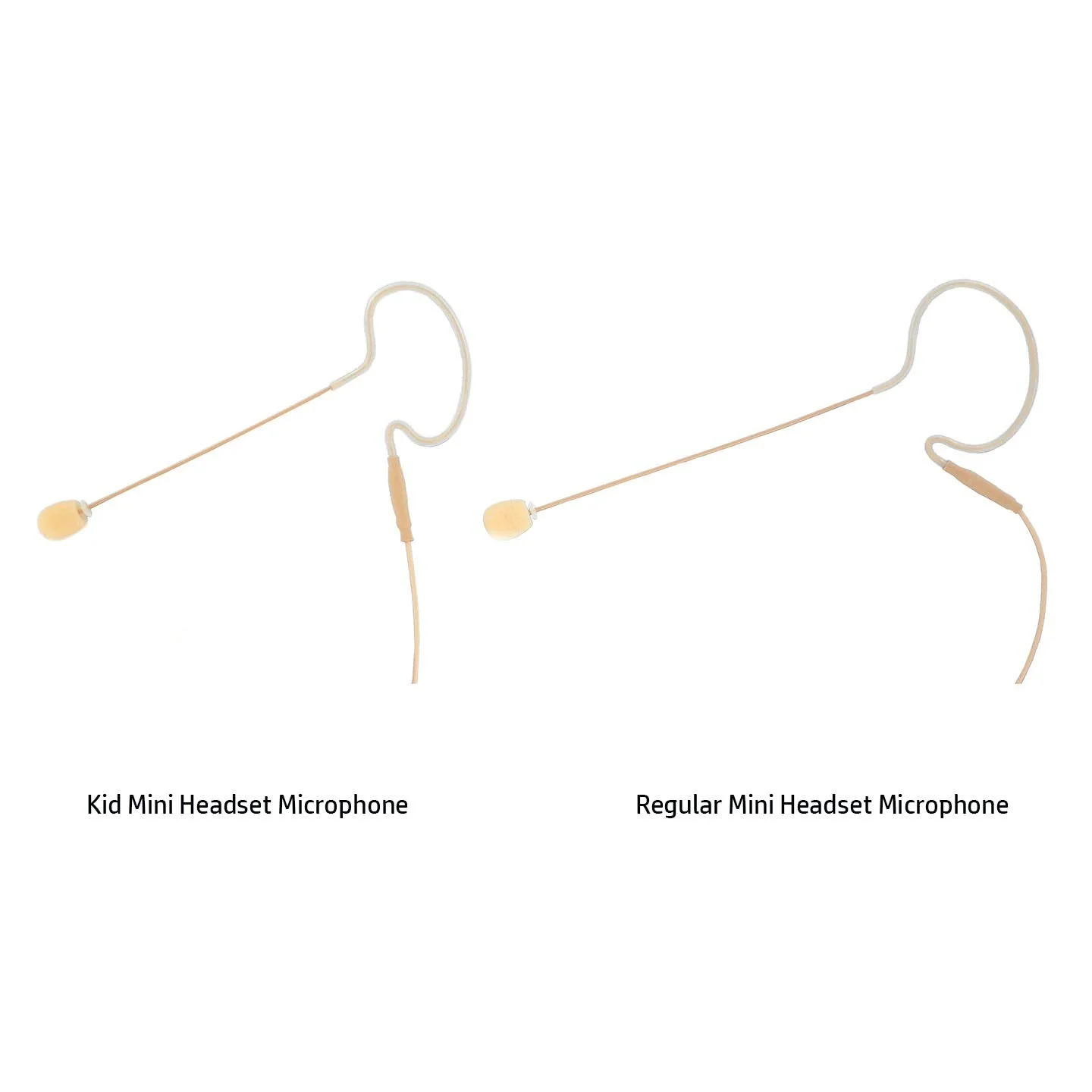 AVL630K-SH4 Tan Color Kids Mini Headset Microphone for Shure - Image 2