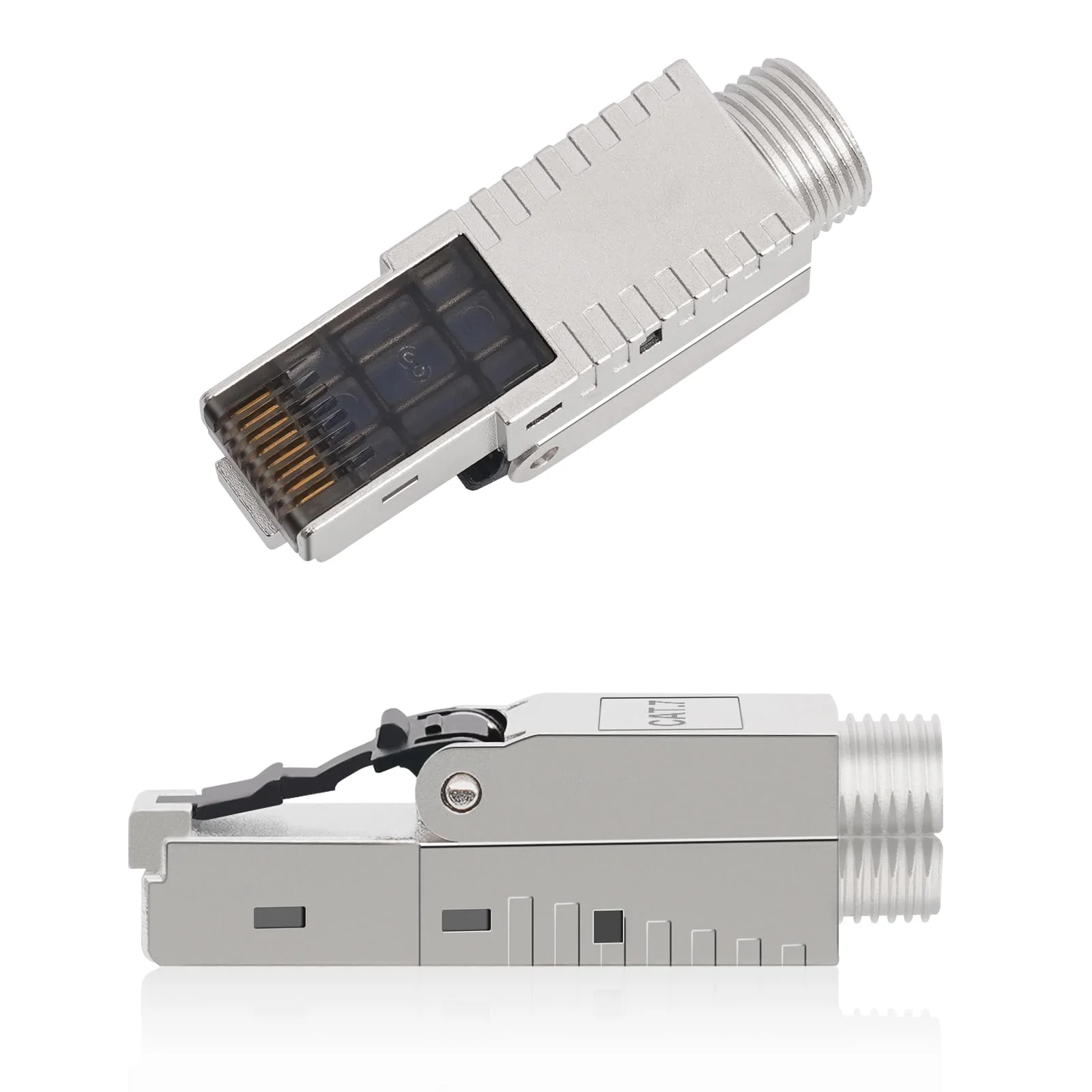 AVNSCNK Cat 7 Plug, RJ45 Connector Cat 7 NS-7 to Insulation Terminal (LSA) Gold-Plated Contacts, Network Plug Toolless, Crimping LAN 10 Gbps Connector for Patch Cable Installation Cable (Pack of 2) 2 pcs. - Image 3