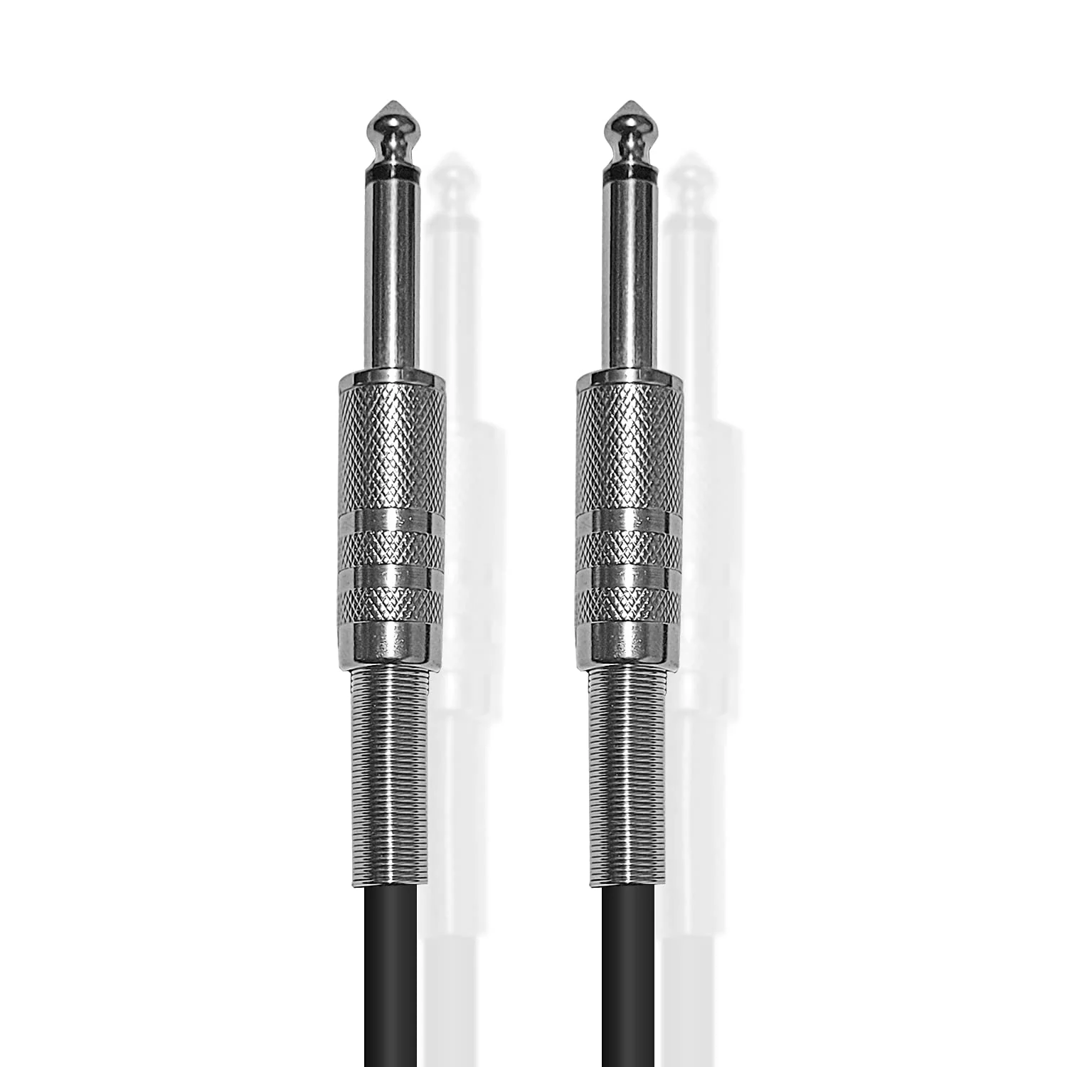 AxcessAbles 1/4-Inch TS Instrument Cables – 10ft Guitar & Amp Cables, 5-Pack | 6.35mm Audio Cord for Guitar, Bass, Keyboard, Amplifier, Speaker - Image 4