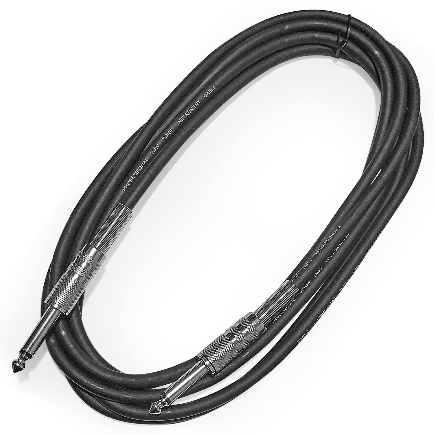 AxcessAbles 1/4-Inch TS Instrument Cables – 10ft Guitar & Amp Cables, 5-Pack | 6.35mm Audio Cord for Guitar, Bass, Keyboard, Amplifier, Speaker - Image 6