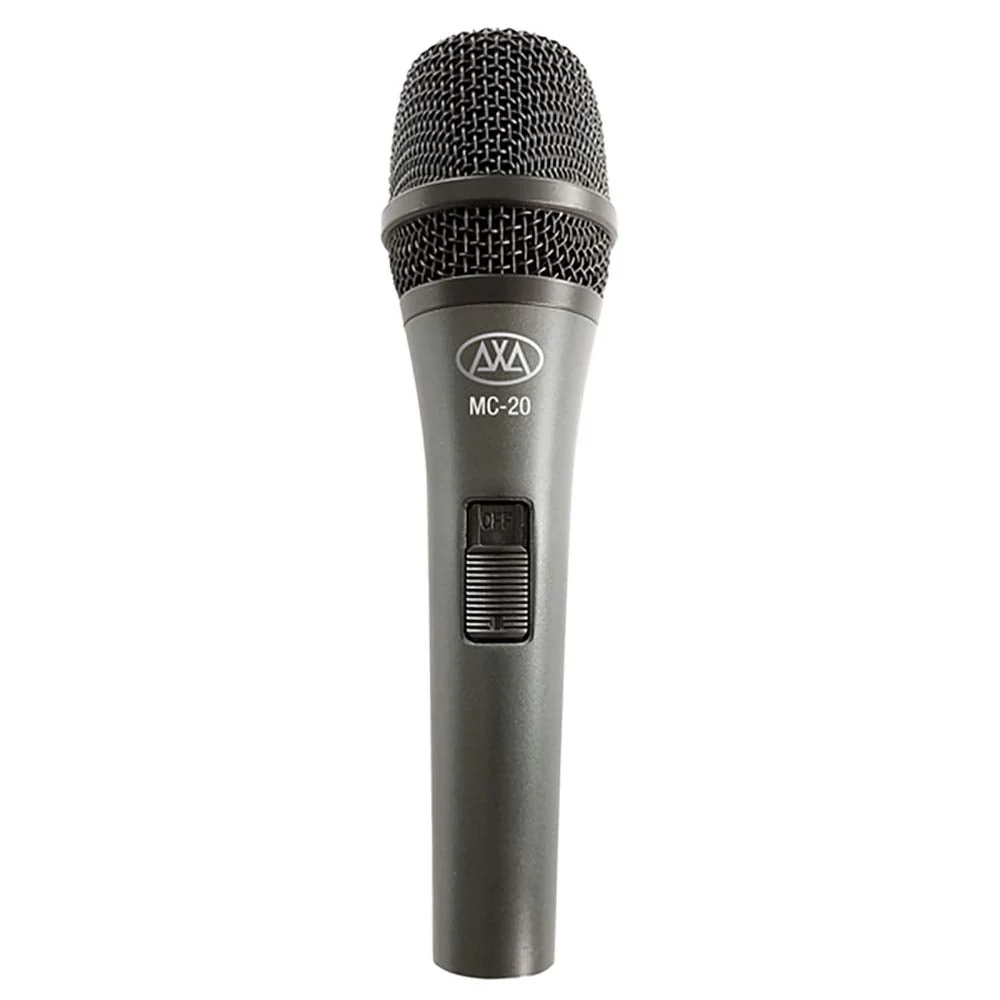 AxcessAbles Dynamic Wired Handheld Microphone with 10ft Mic Cable, On/Off Switch, and a Carry Pouch | Dynamic Singing Microphone | DJ Mic| Mic for Singers |AxcessAbles MC-20 1 Dynamic Microphone - Image 2