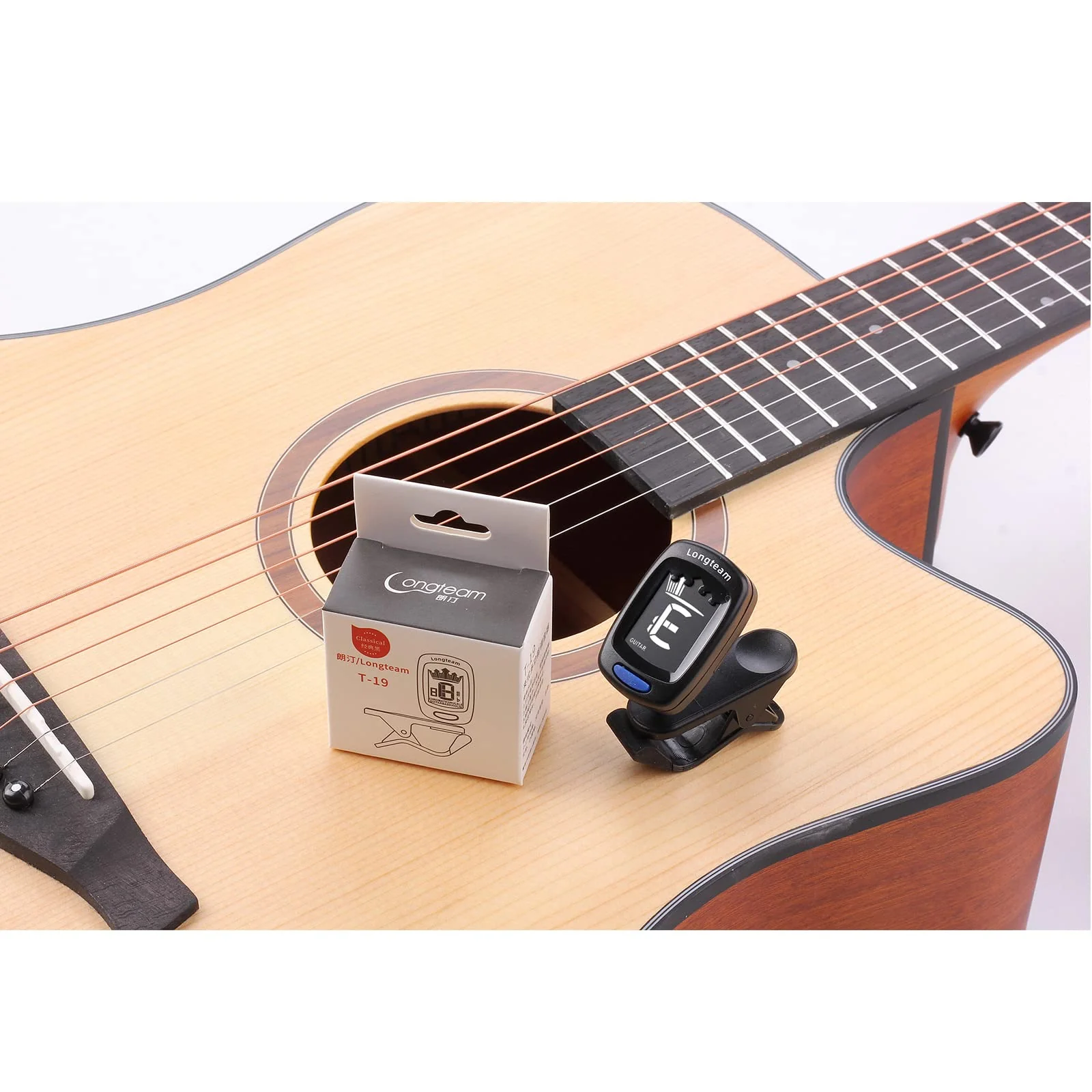 AXLOFO® Clip On Guitar Tuner For All Instruments, Ukulele, Guitar, Bass, Mandolin, Violin, Banjo, LCD Display, 360 Degree Rotating, Fast & Accurate (black) black - Image 3