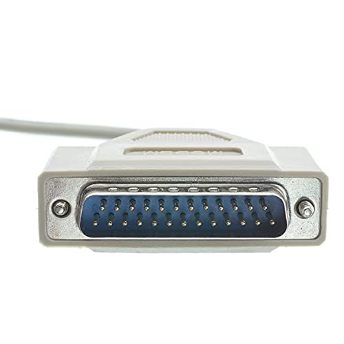 AYA DB9 (9-Pin) Female to DB25 (25-Pin) Male Serial Null Modem Cable (6Ft) 6Ft - Image 2