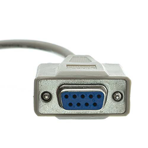 AYA DB9 (9-Pin) Female to DB25 (25-Pin) Male Serial Null Modem Cable (6Ft) 6Ft - Image 3