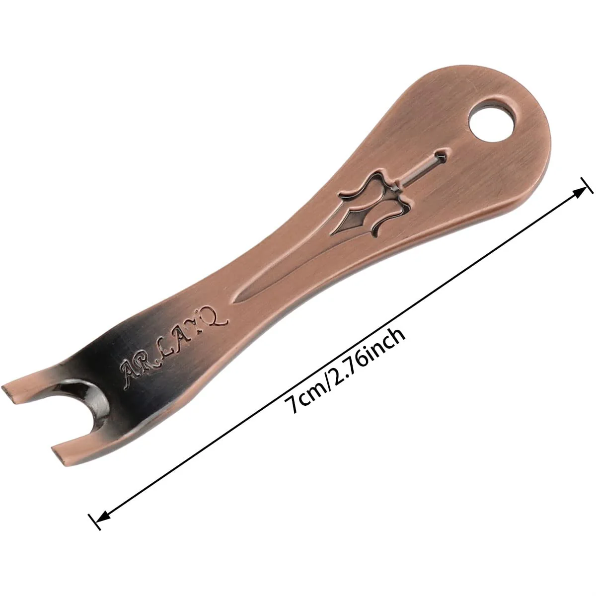 AYLIFU Guitar Bridge Pin 6-Piece Acoustic Brass Guitar Bridge Pin Replacement Parts with Metal Piano Bridge Pin Remover - Image 2