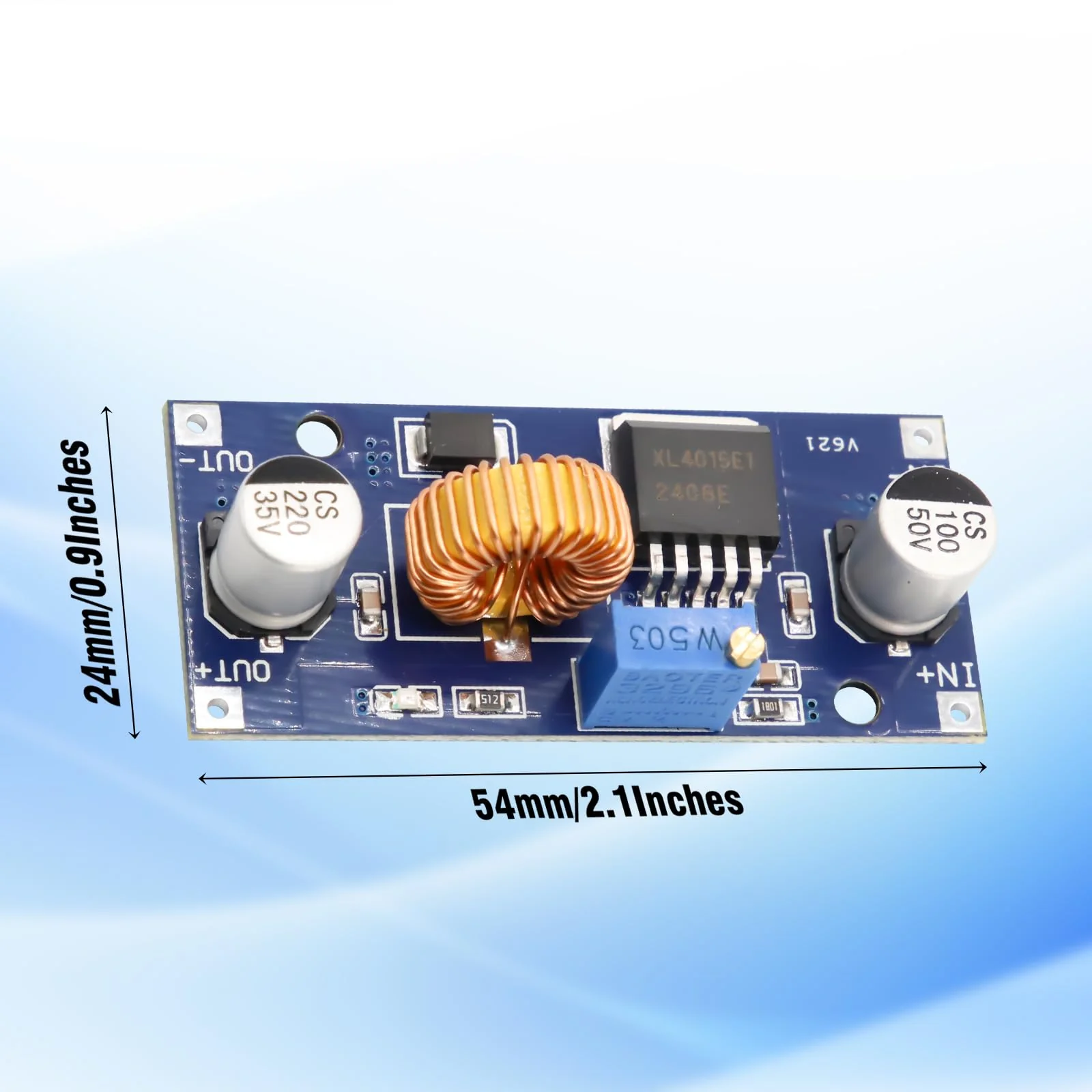 AYWHP DC-DC Step-Down Converter XL4015 6 Pieces 4-38V to 1.25-36V 5A 96% Efficiency for Arduino - Image 3