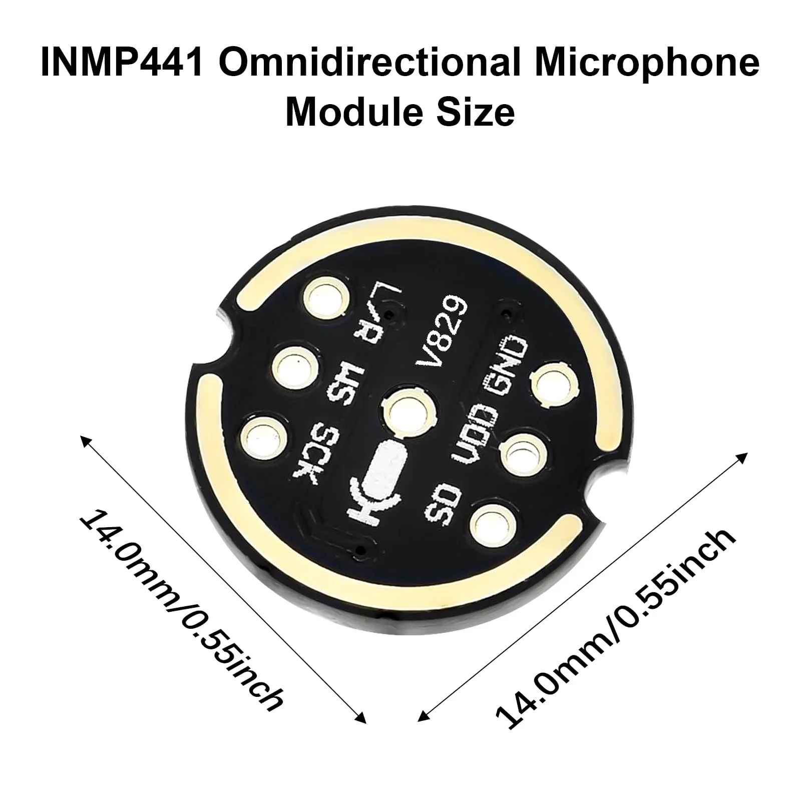 AYWHP Pack of 3 INMP441 Omnidirectional Microphone Module 24 Bit I2S Interface Digital Output Compatible with ESP-32 Arduino - Image 2