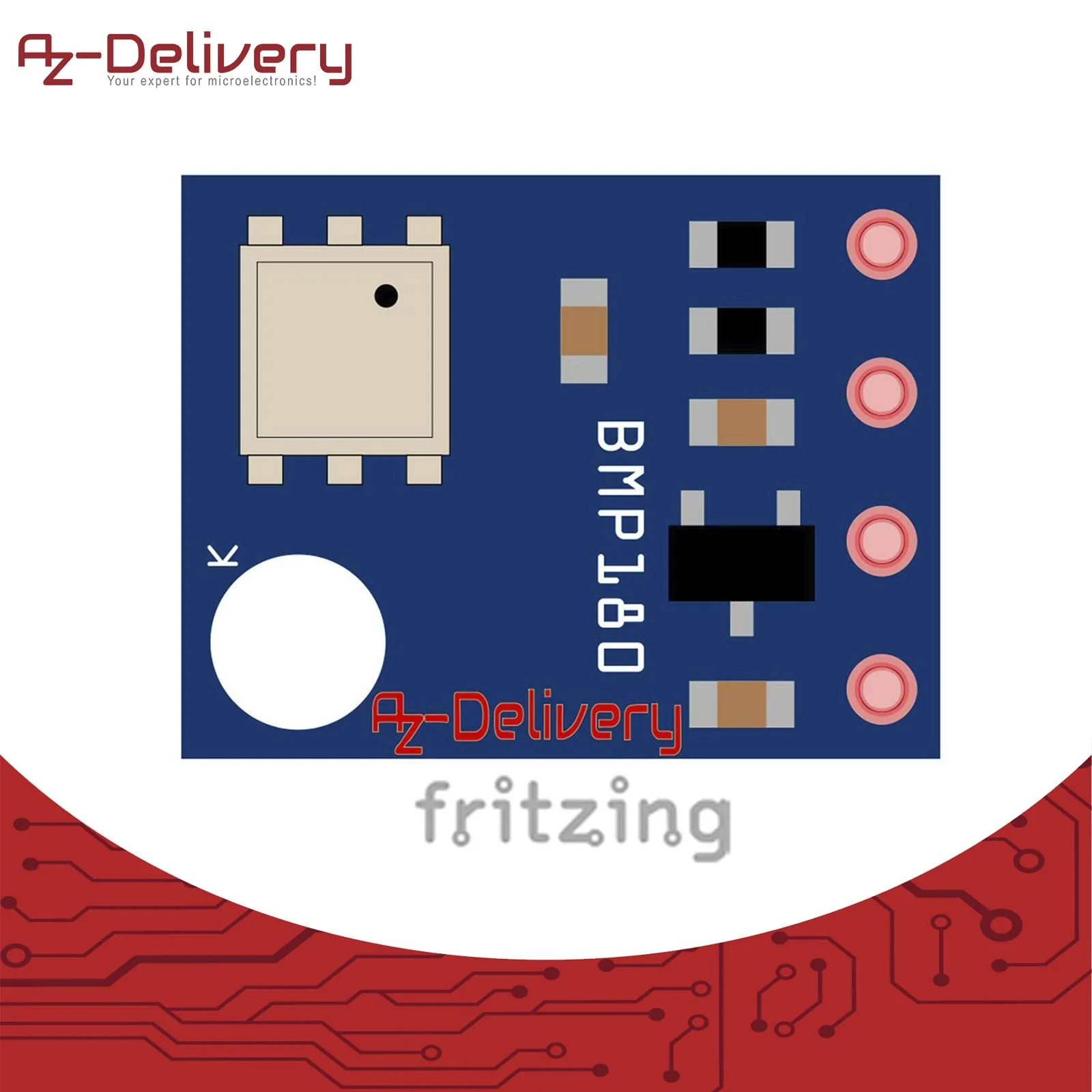 AZDelivery ⭐⭐⭐⭐⭐ GY/BMP180 Barometric Pressure Sensor Module for Arduino and Raspberry PI 1x BMP 180 1 - Image 7