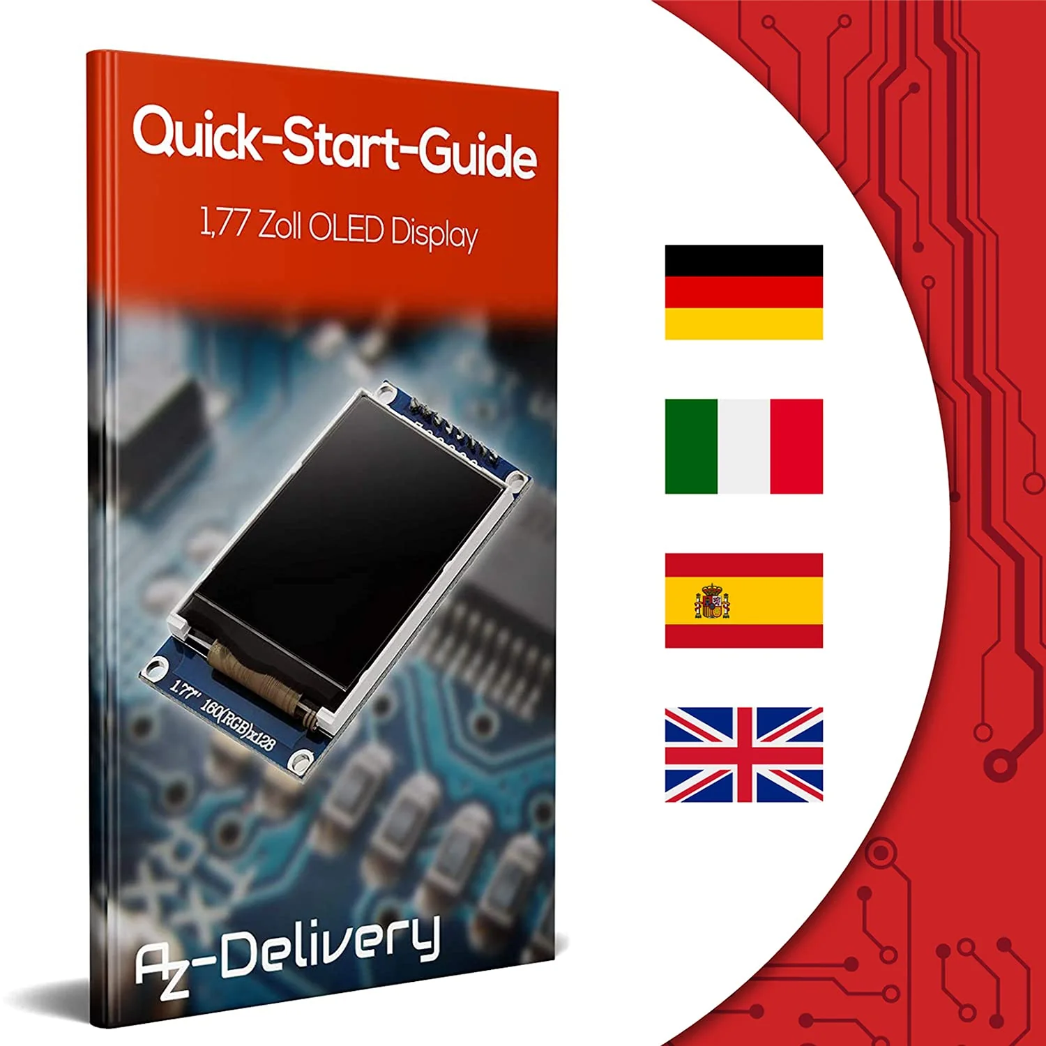 AZDelivery ⭐⭐⭐⭐⭐ SPI 1.77 inch TFT Display 128X160 Pixels 1 x TFT Display - Image 9