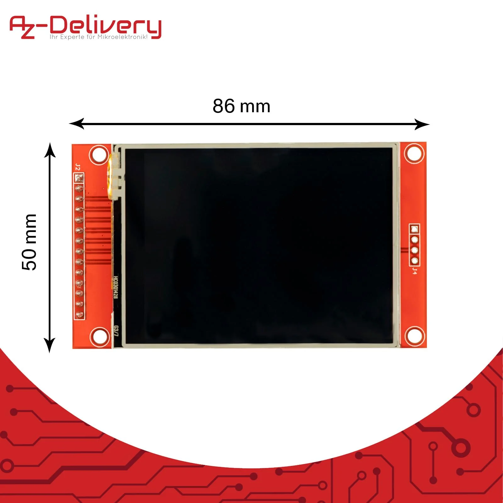 AZDelivery 2.8 Inch LCD TFT Touch Display - Compatible with Arduino and Raspberry Pi - 320 x 240 Resolution, ILI9341 Driver, SPI Interface 1 - Image 4