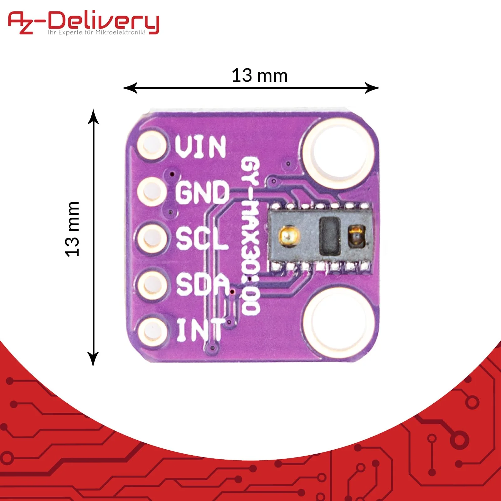 AZDelivery 3 x AZDelivery MAX30100 Breakout Board - Integrated Pulse Oximetry and Heart Rate Monitor Solution, Compatible with Arduino and Raspberry Pi - Image 4