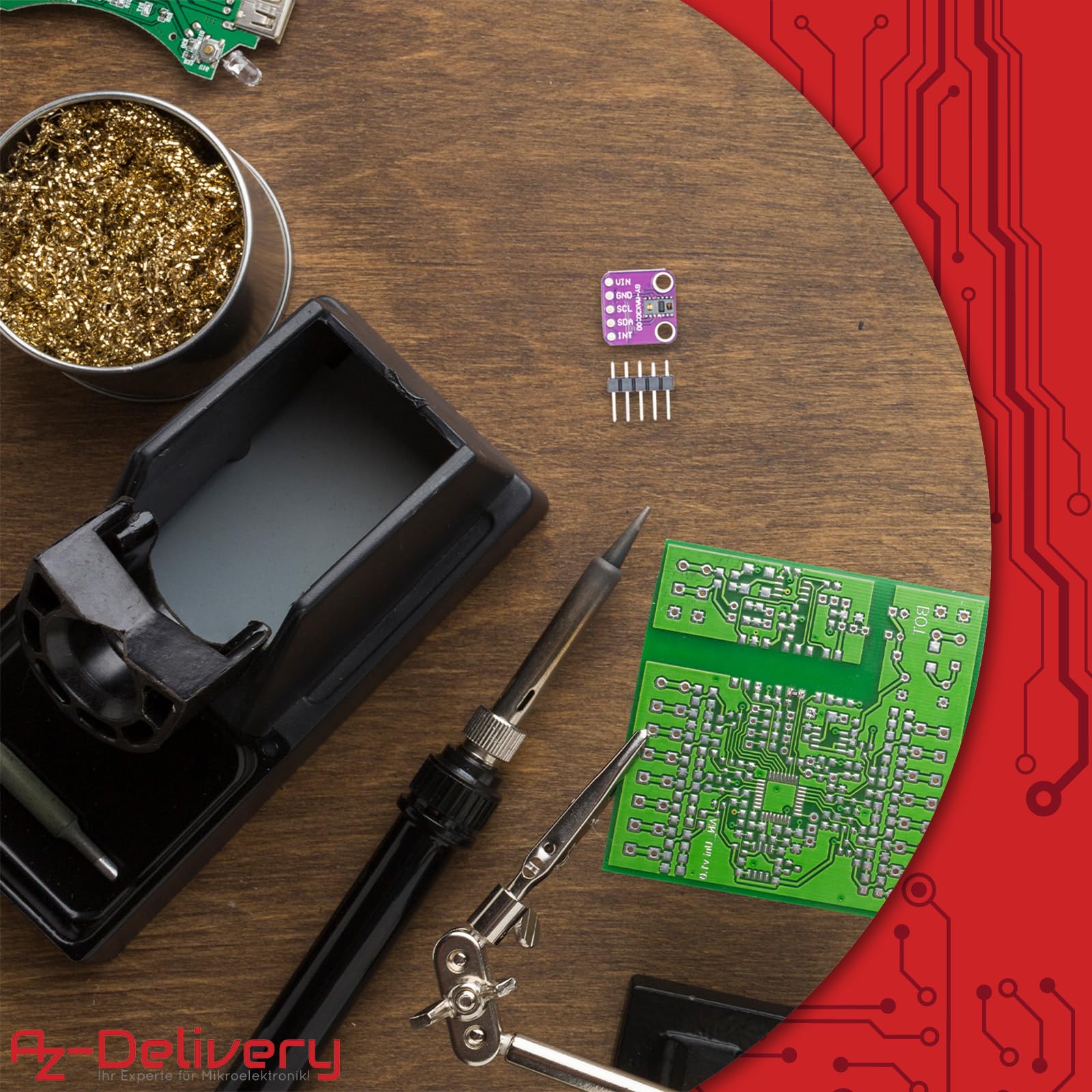 AZDelivery 3 x AZDelivery MAX30100 Breakout Board - Integrated Pulse Oximetry and Heart Rate Monitor Solution, Compatible with Arduino and Raspberry Pi - Image 5