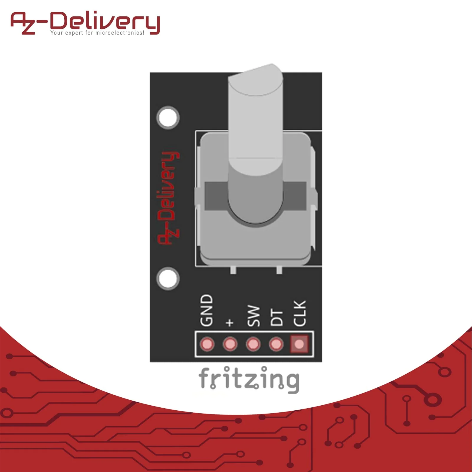 AZDelivery 5 x KY-040 Rotary Encoder, Rotary Encoder, Module Compatible with Arduino, Includes E-Book! - Image 8