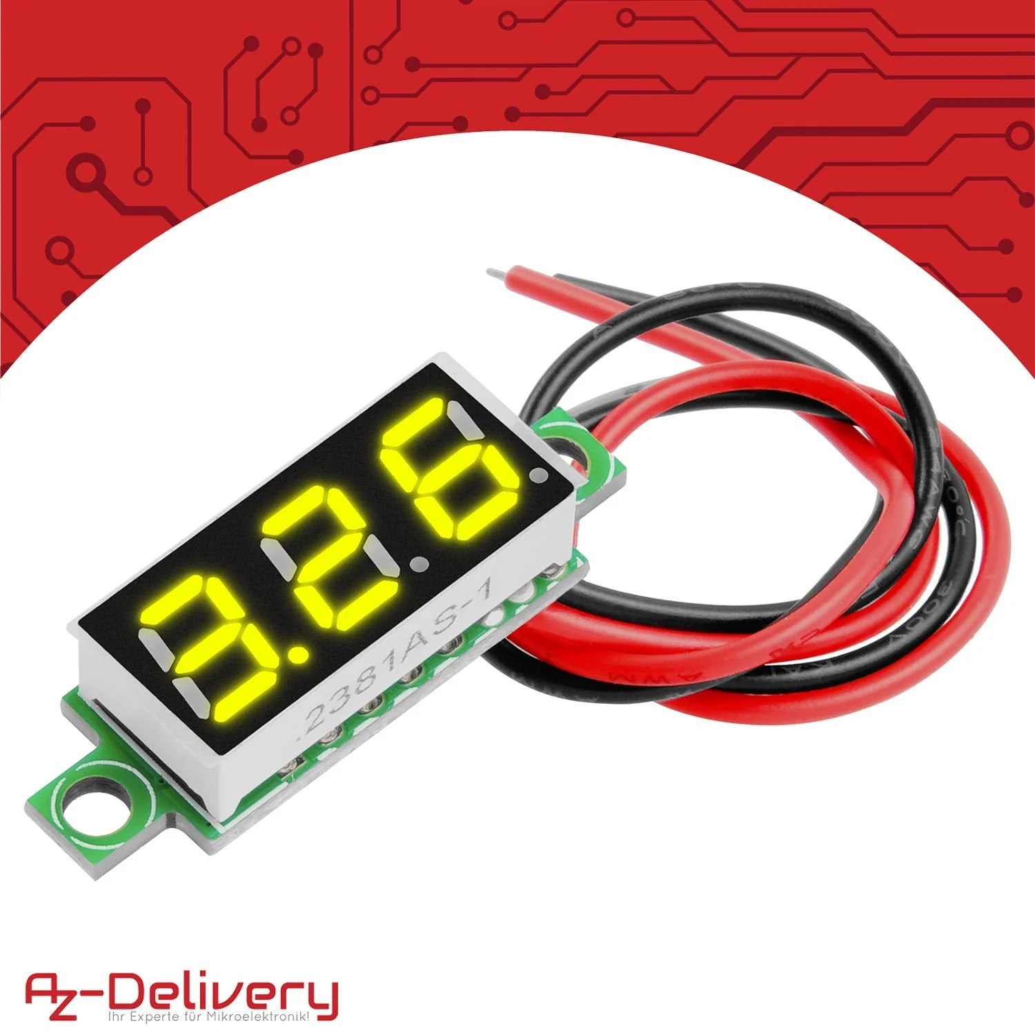 AZDelivery Voltmeter 0.28 Inch/0.71 cm Mini Digital with 7 Segment Display 2.5 V - 30 V Parent 3 - Image 4