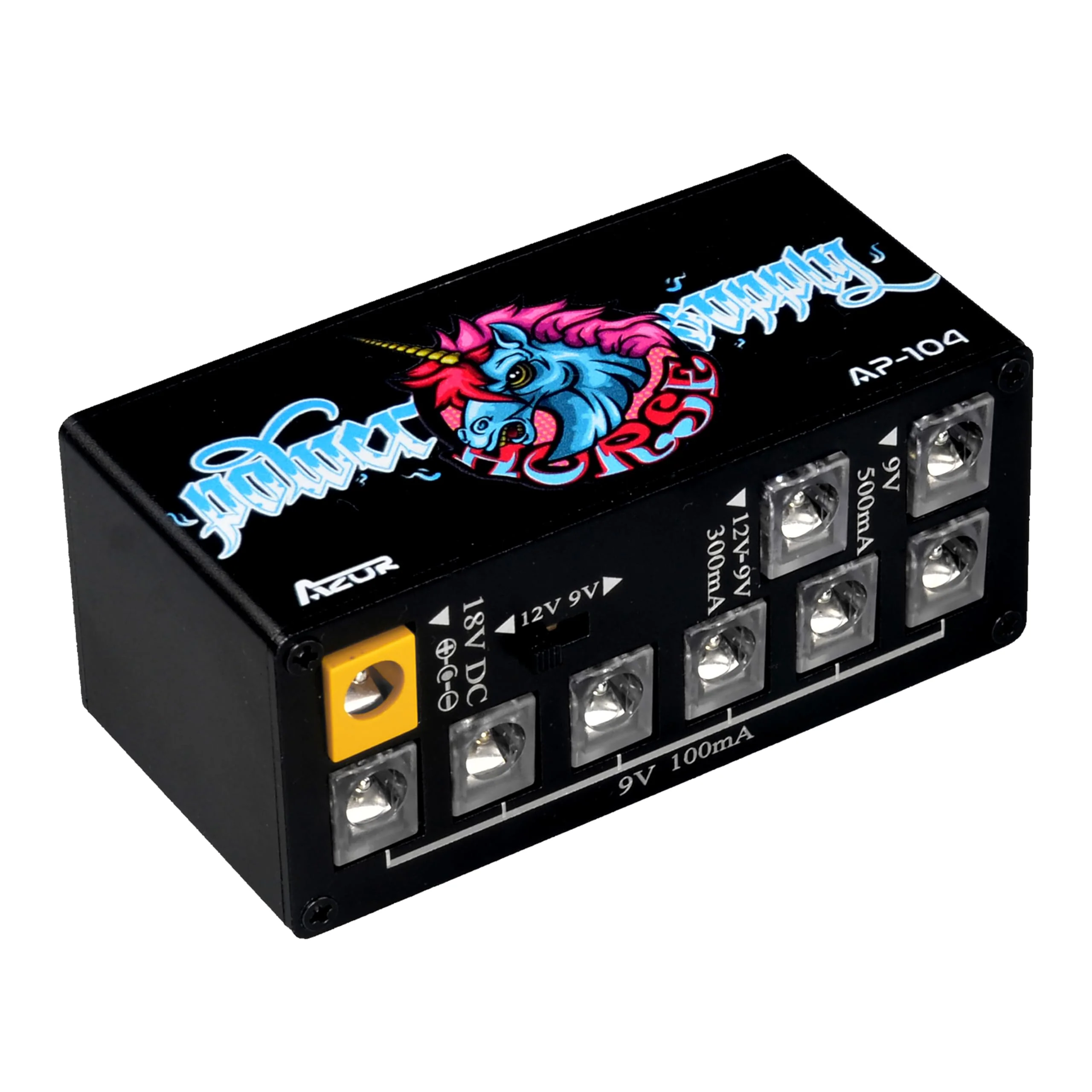 AZOR AP-104 Pedal Power Supply 8 DC Outputs Mini Pedal Board Power Supply with Switchable Voltage for 9V/12V Effect Pedal Power Supply - Image 3