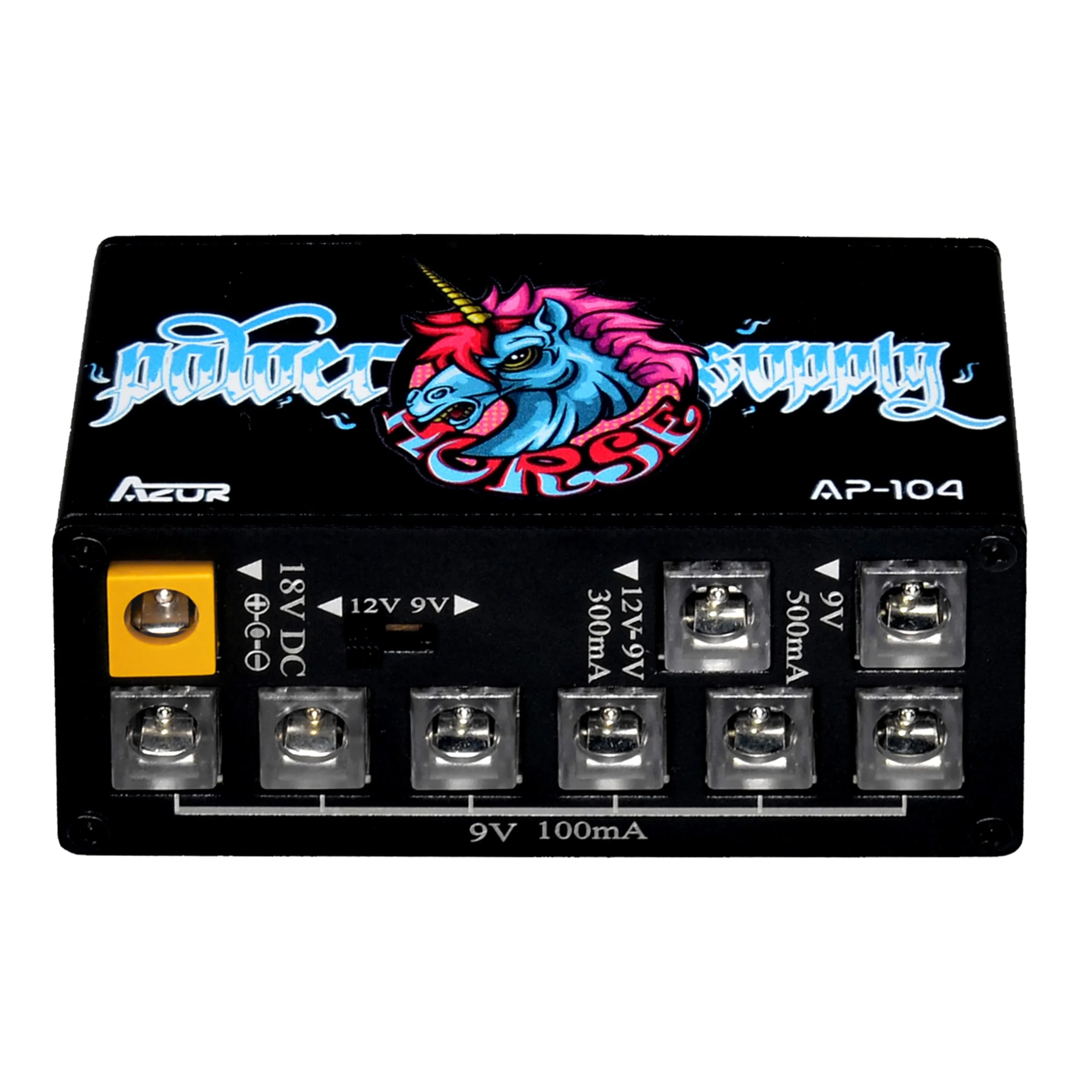 AZOR AP-104 Pedal Power Supply 8 DC Outputs Mini Pedal Board Power Supply with Switchable Voltage for 9V/12V Effect Pedal Power Supply - Image 6