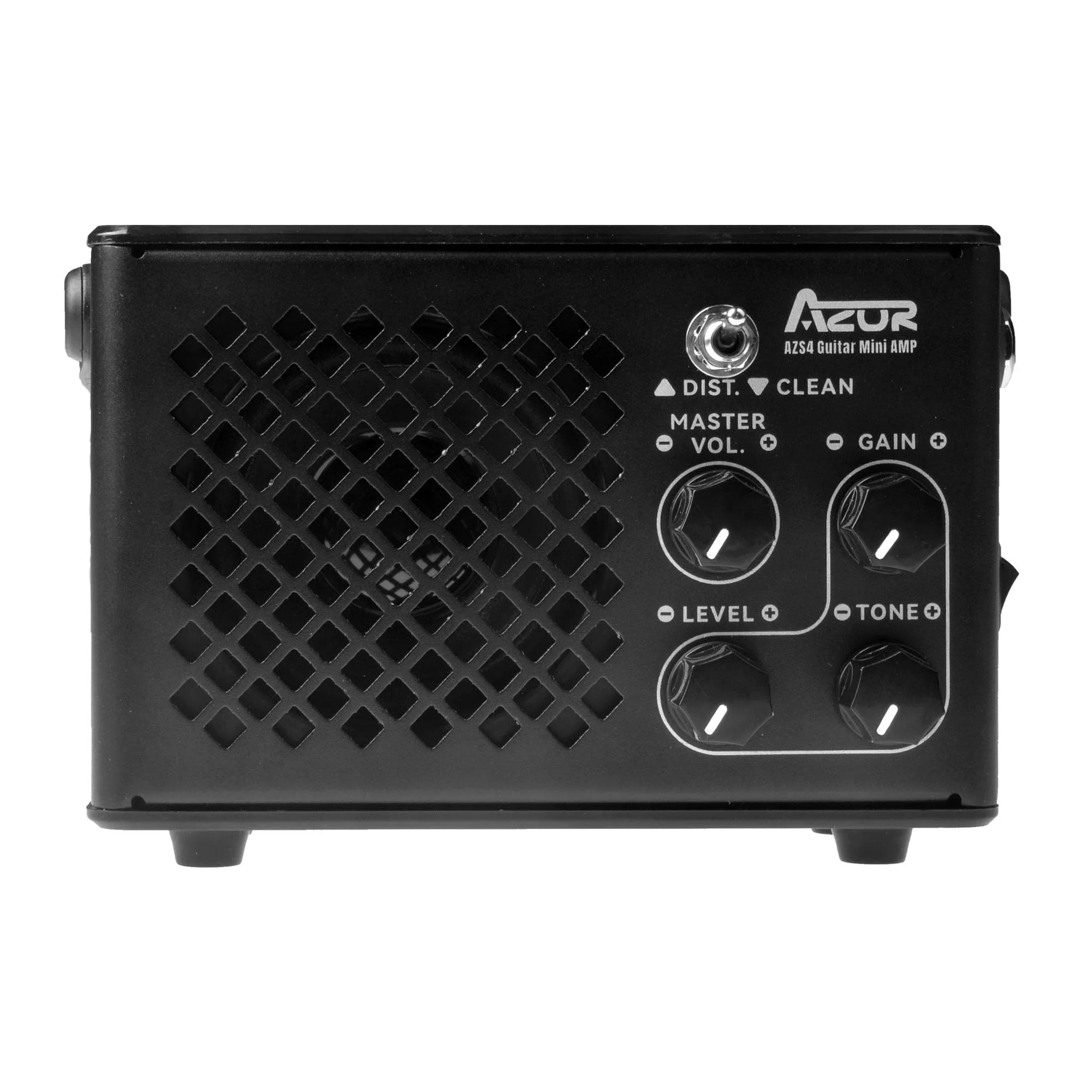 AZOR Mini Electric Guitar Amplifier | 10W Rechargeable Battery | Clean & Distortion Effects, Gain Control | Headphone Output for Silent Practice | Portable for Travel & Indoor Use - Image 6