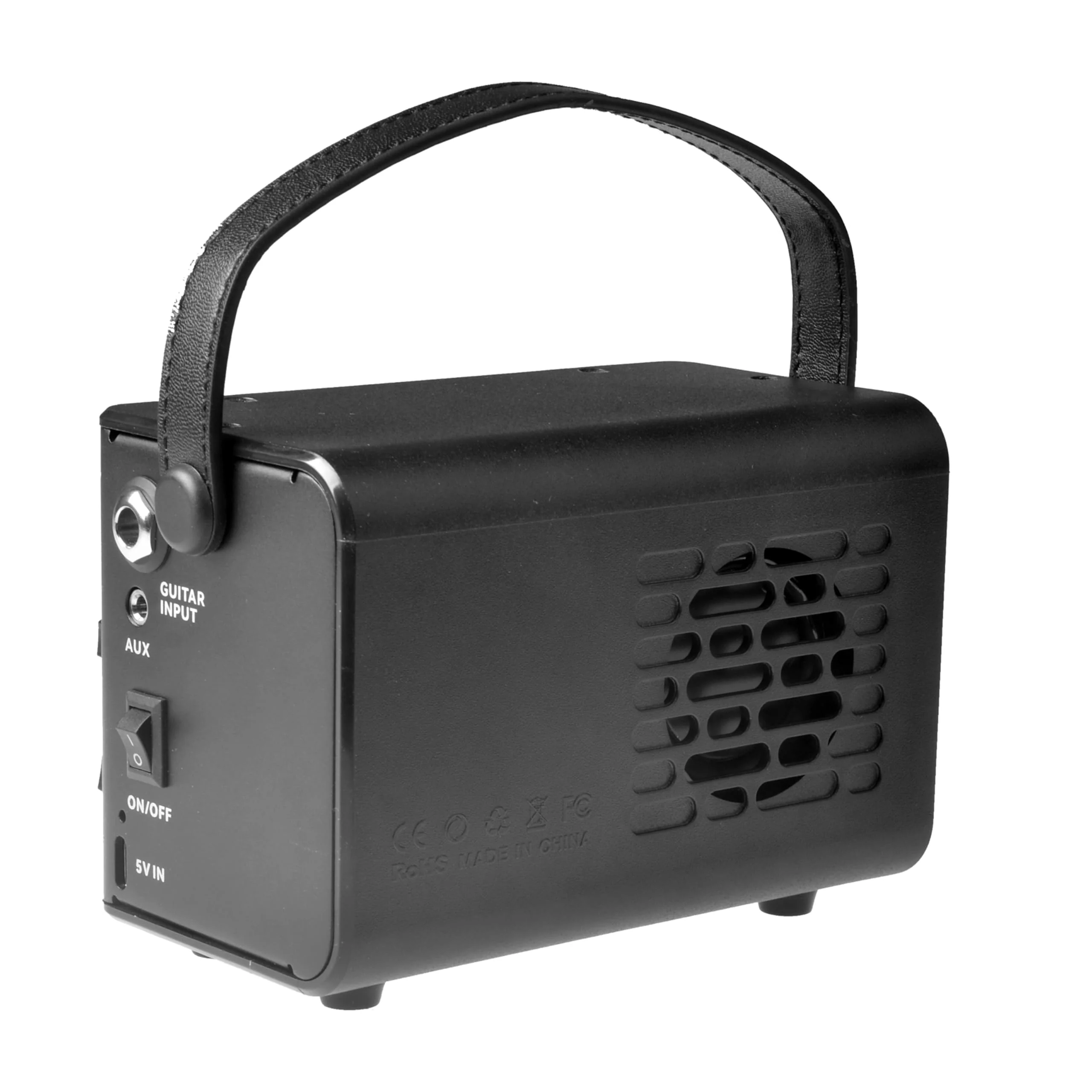 AZOR Mini Electric Guitar Amplifier | 10W Rechargeable Battery | Clean & Distortion Effects, Gain Control | Headphone Output for Silent Practice | Portable for Travel & Indoor Use - Image 7