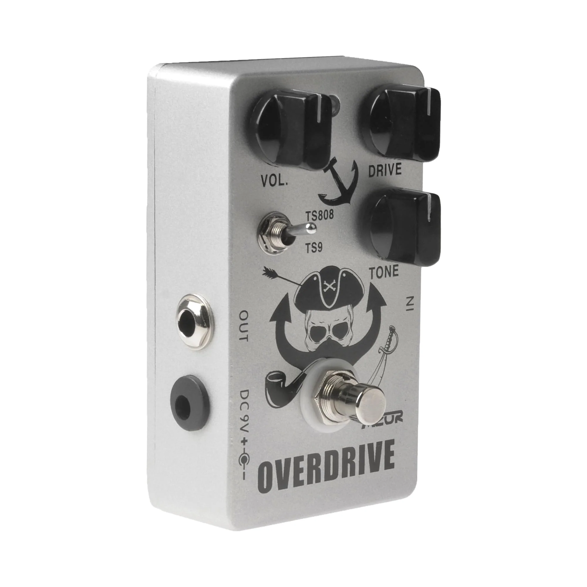 AZOR Overdrive Guitar Pedal Vintage Overdrive Effects，TS808 or TS9 Switch All-Metal Effect Pedal with True Bypass - Image 5