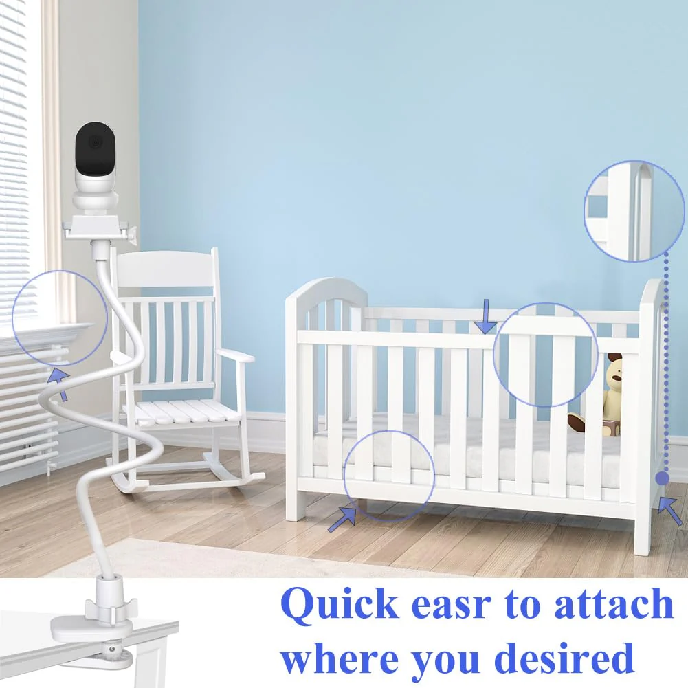 Baby Monitor Holder Mount for Owlet Cam Dream Sight (Gen 3)/Dream Duo (Gen 2)/Cam (Gen2)/ (Gen 1) 33" for Owlet Baby Monitor - Image 7