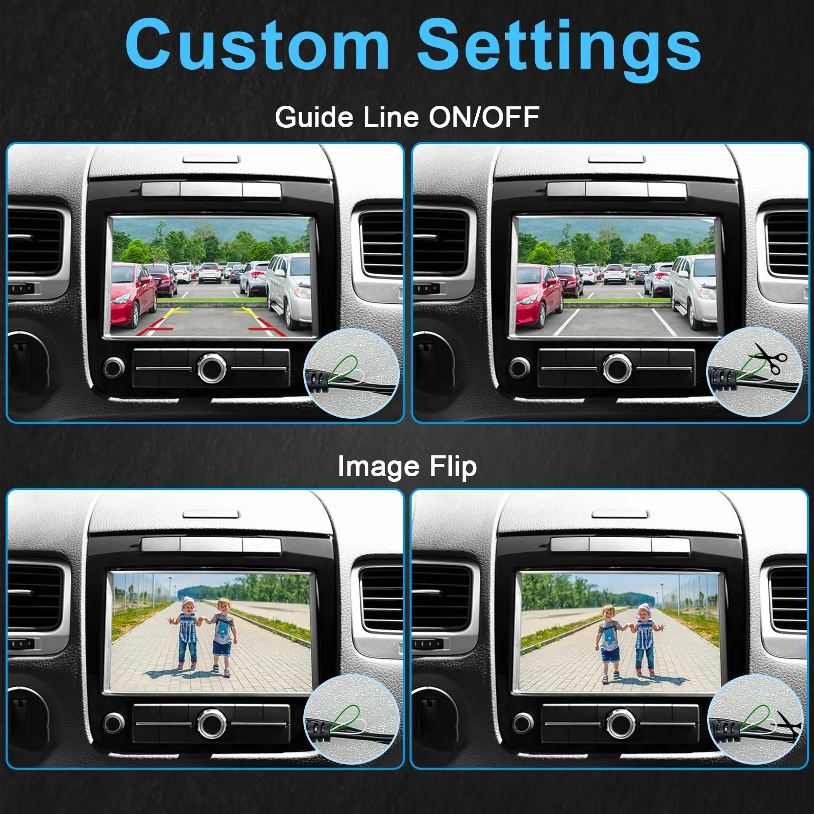 Backup Camera Easy to Install for Car: HD Clear Picture Reverse Camera Night Vision - Wide Angle IP69 Waterproof Rear View Camera for Vans SUVs Sedans Trucks - Image 7