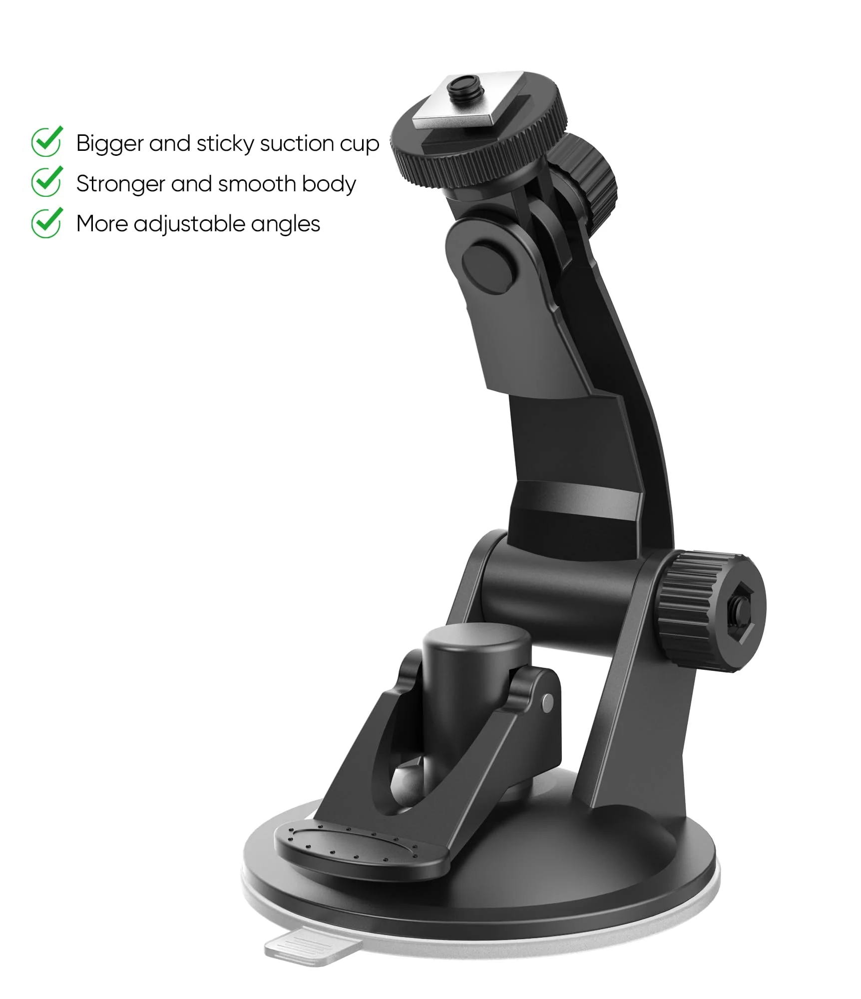 Backup Camera Monitor Mount,(7/9 inch) PixelMan Large Dual Suction Cup Reverse Camera Monitor Mount,Windshield Holder for Rear View Monitor,Car Display Monitor Bracket for RVs,Trucks,Vans - Image 4
