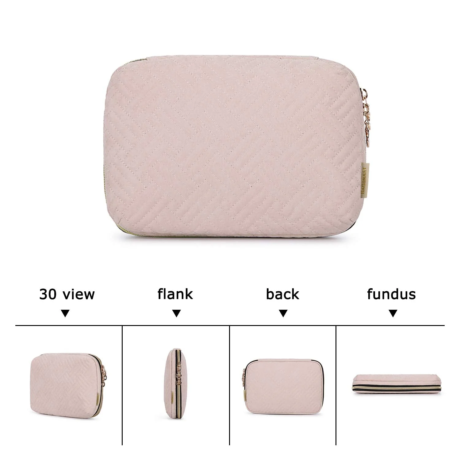 BAGSMART Electronic Organizer Small Travel Cable Organizer Bag for Hard Drives, Cables, Charger, Phone, USB, SD Card, Soft Pink - Image 7