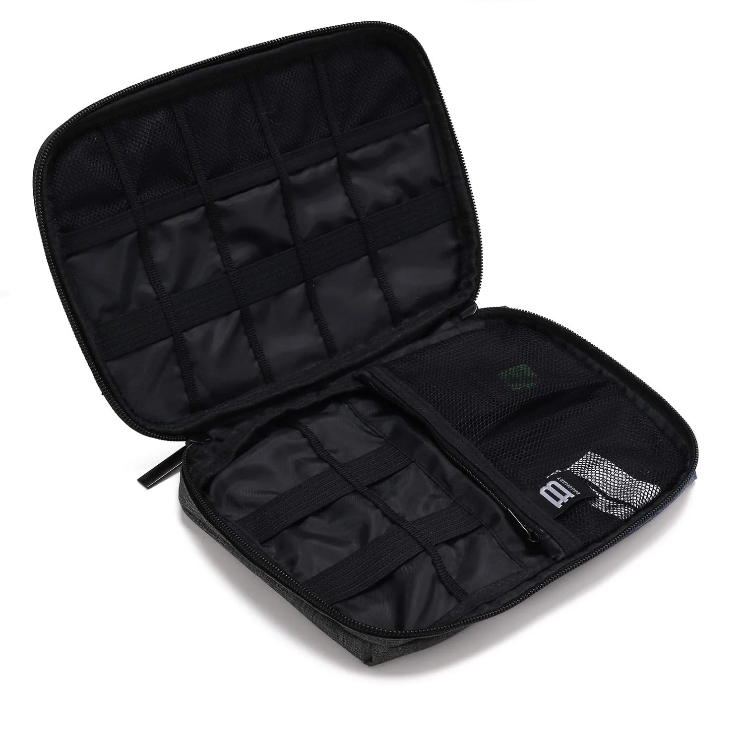 BAGSMART Electronic Organizer Small Travel Cable Organizer Bag for Hard Drives, Cables, Phone, USB, SD Card, Black - Image 9