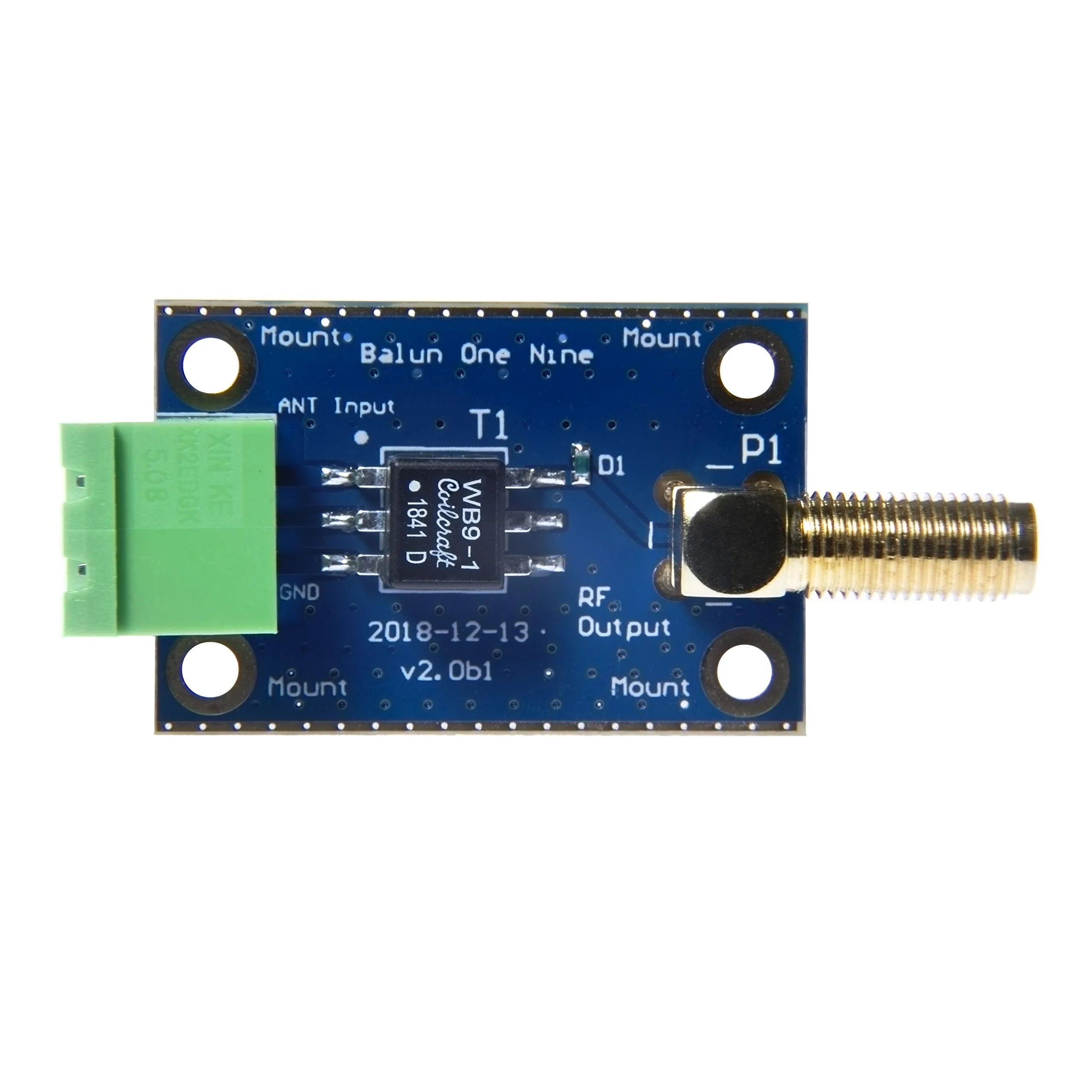 Balun One Nine v2 Barebones - Small Low-Cost 9:1 (1:9) HF Antenna Balun and Unun with Antenna Input Protection for Shortwave. Great for Software Defined Radio (RTL-SDR), Ham It Up & SDRPlay - Image 2