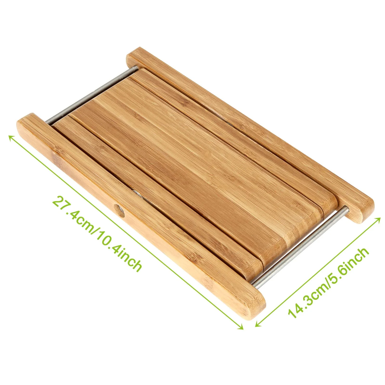 Bamboo Guitar Foot Stool 9.25 Inch 4 Gear Adjustable Non-Slip Foot Rest for Classical Guitar Player - Image 2