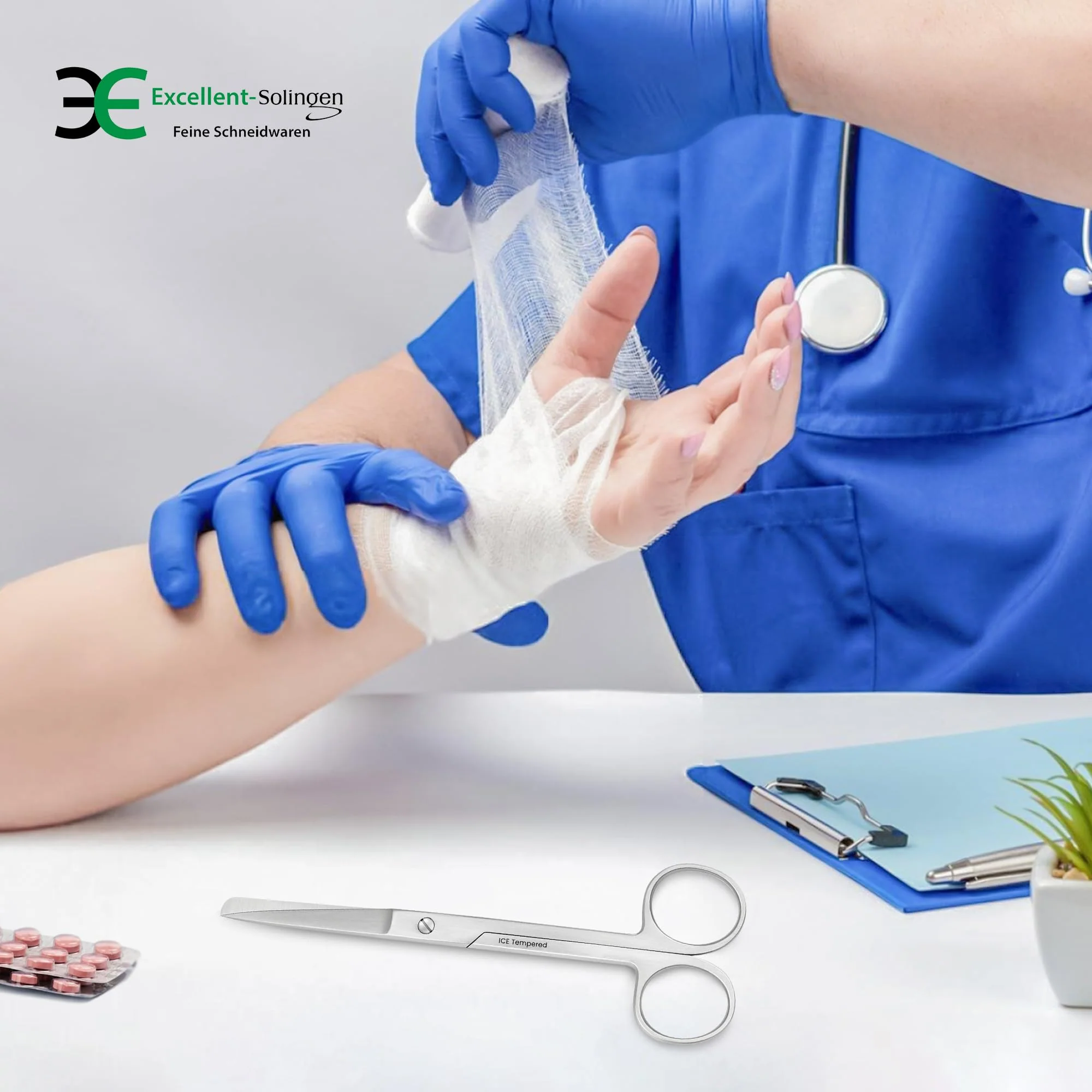 Bandage Scissors 14.0 cm Blunt Blade - Image 7