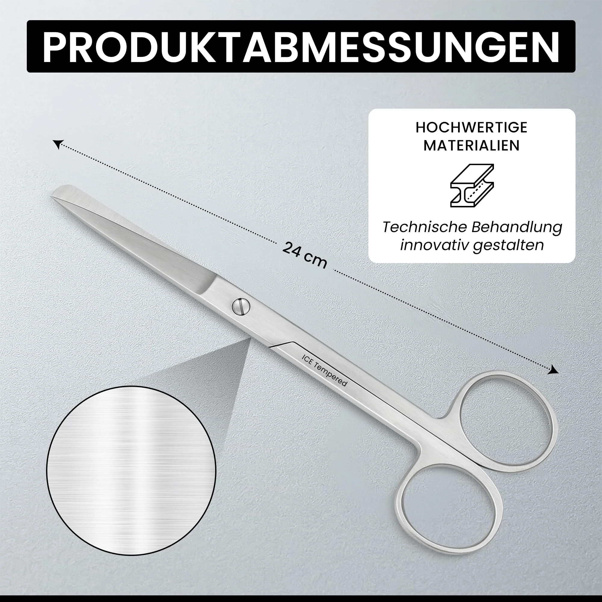 Bandage Scissors 14.0 cm Blunt Blade - Image 8