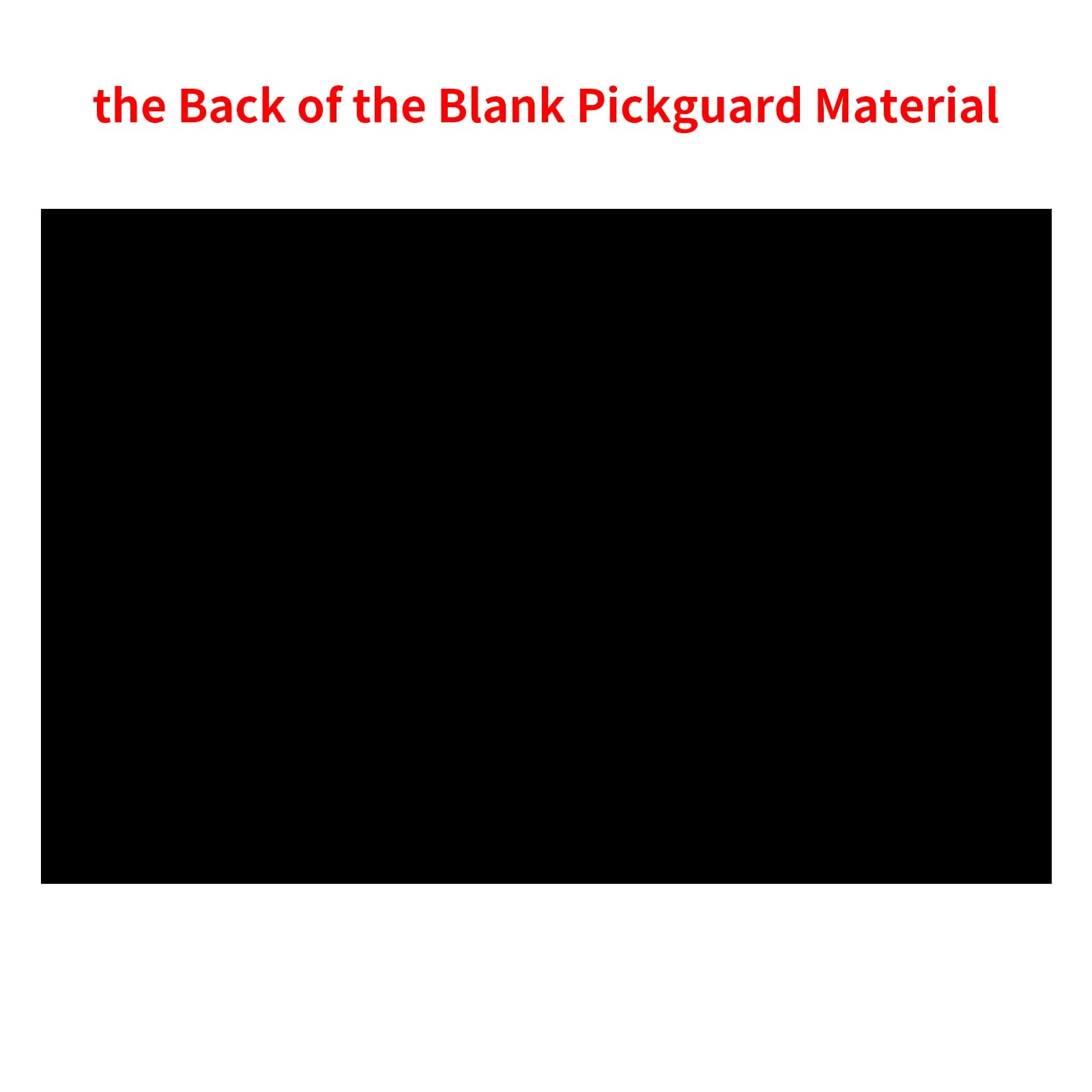Banworks 17.13x11.42 Inch 1 Ply Blank Guitar Pickguard Bass Scratch Plate DIY Guitar Pickguard Backplate Blank Pickguard Material Sheet for Electric/Acoustic Guitar Bass JT/HBMP-01 Matt Black - Image 4