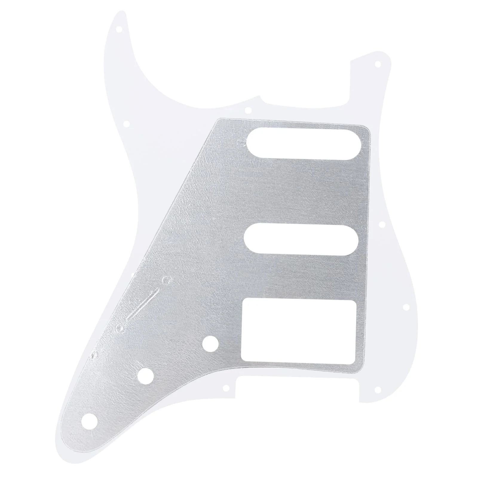 Banworks 3 Ply Strat HSS Pickguard 11-Hole Electric Guitar Pickguard SSH Scratch Plate for USA/Mexican Fender Modern Style Standard Stratocaster ST JT/HB-02 White White/Black/White - Image 3