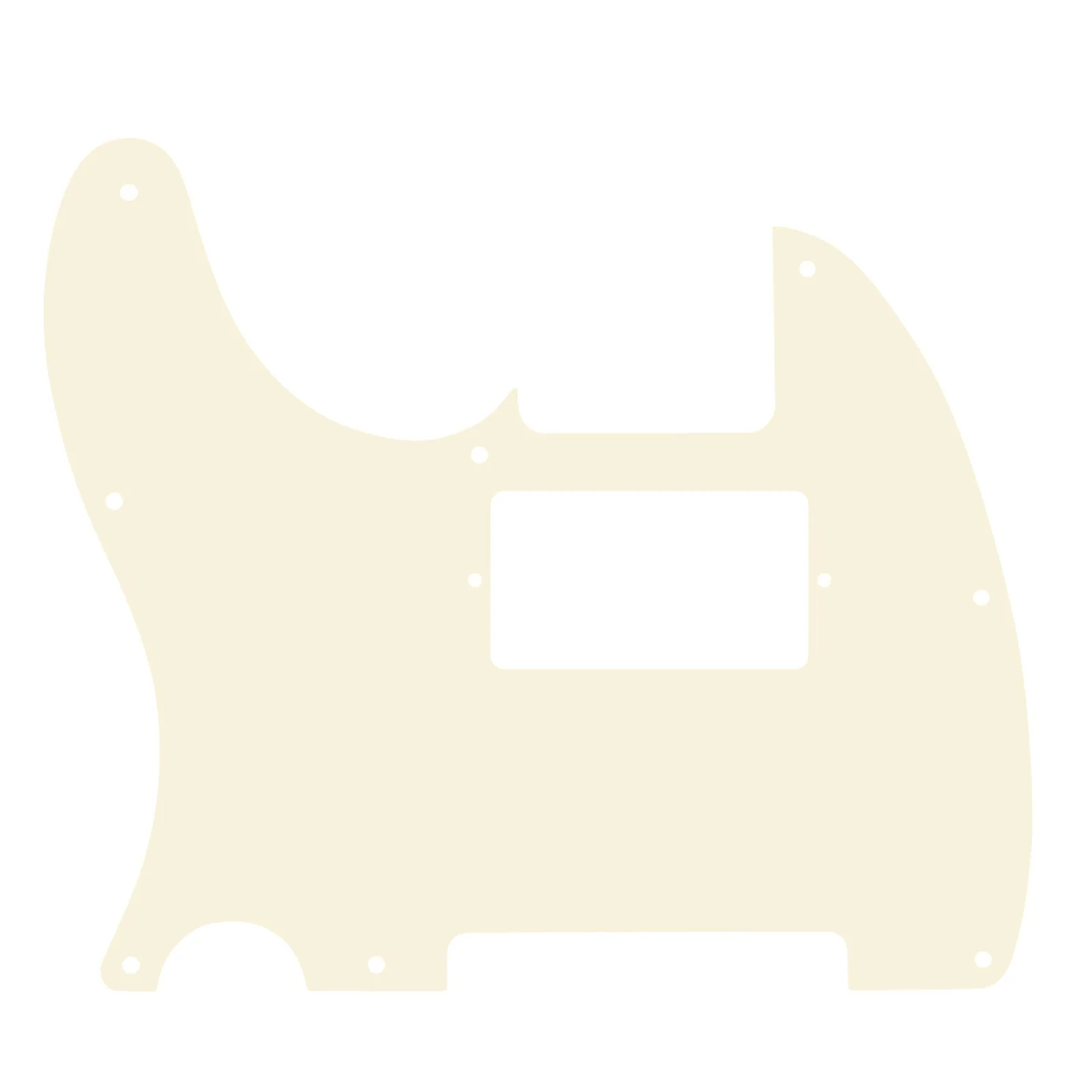 Banworks 3 Ply Tele HS/HH Pickguard 8-Hole Electric Guitar Pickguard Scratch Plate for USA/Mexican Fender Modern Style Standard Tele Telecaster JT/HB-04 Ivory Ivory/Black/Ivory - Image 3